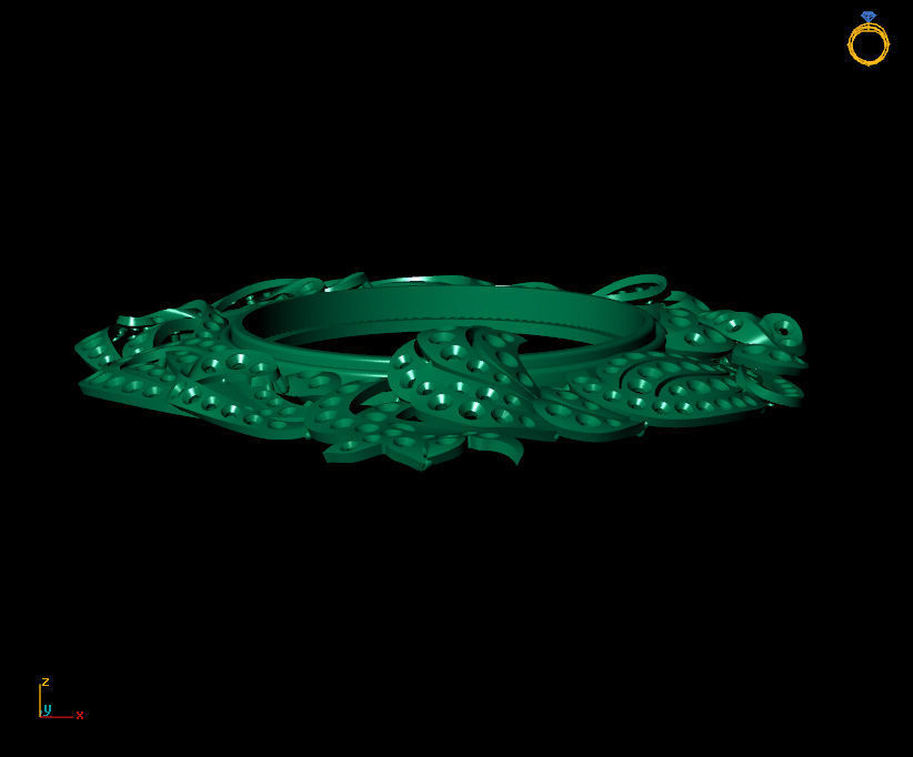 luxury pendant - locket 3D print model_13