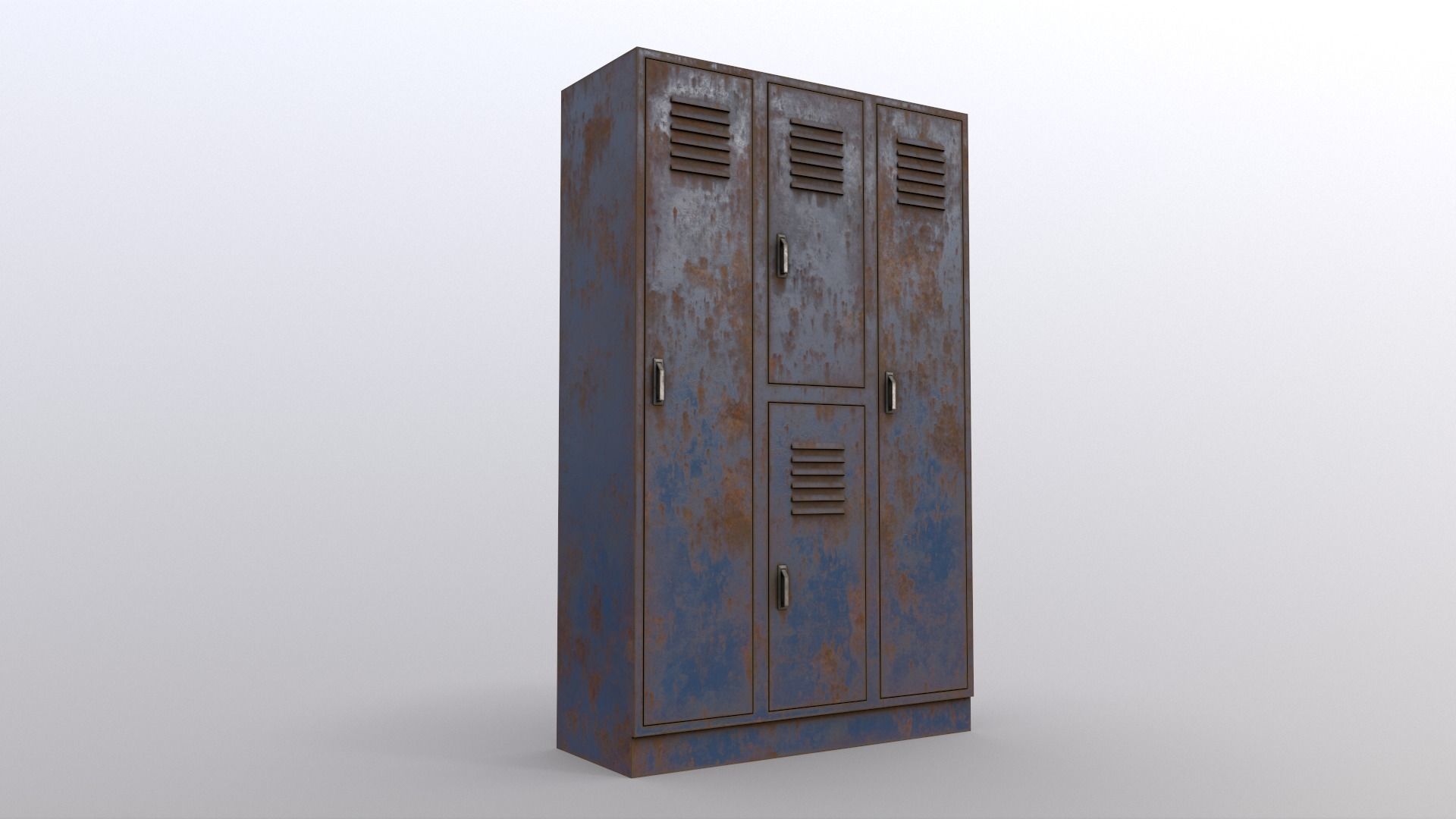 PBR School Gym Locker 05 - Multi color Pack 3D Model Collection_48