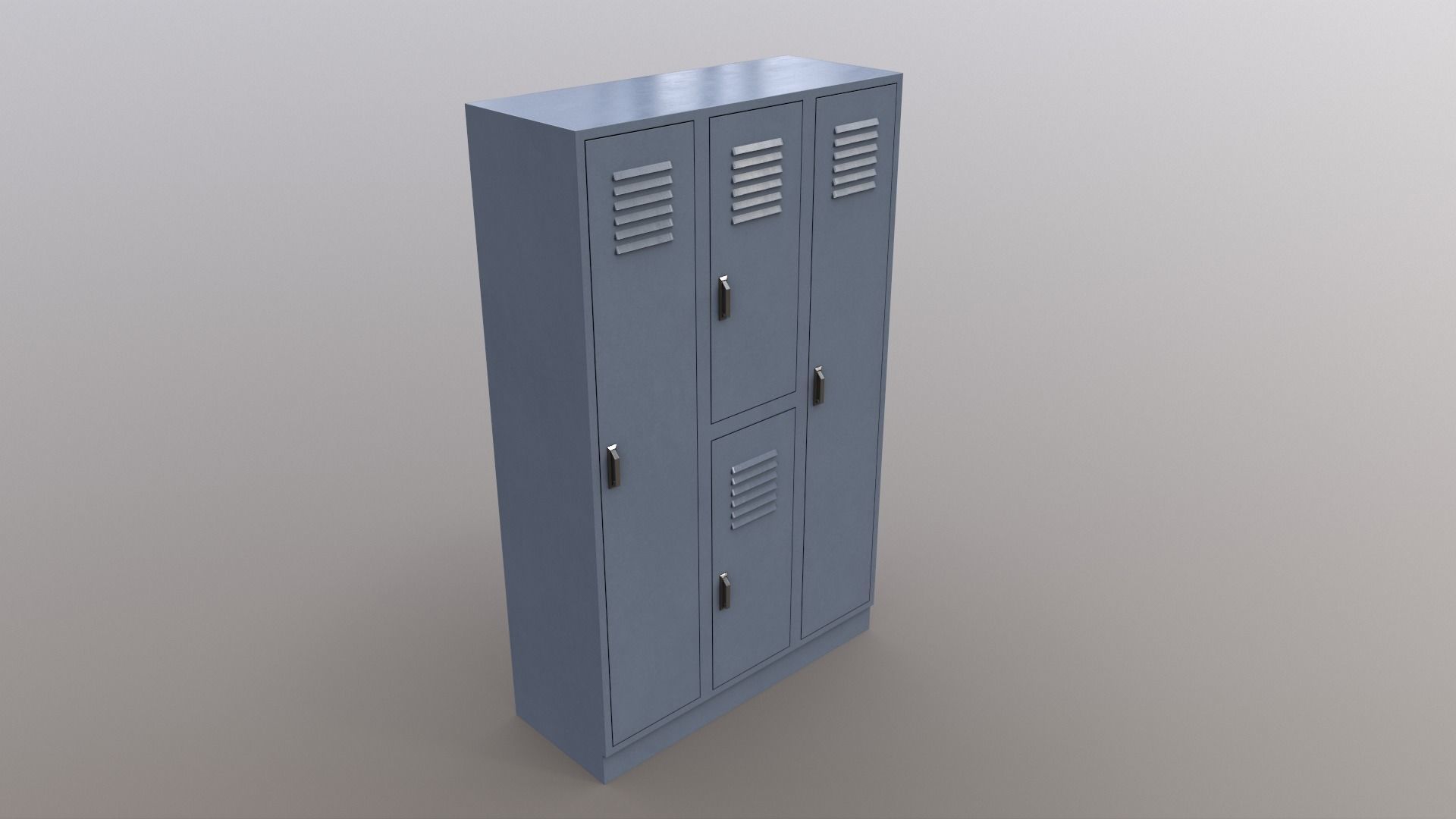 PBR School Gym Locker 05 - Multi color Pack 3D Model Collection_71