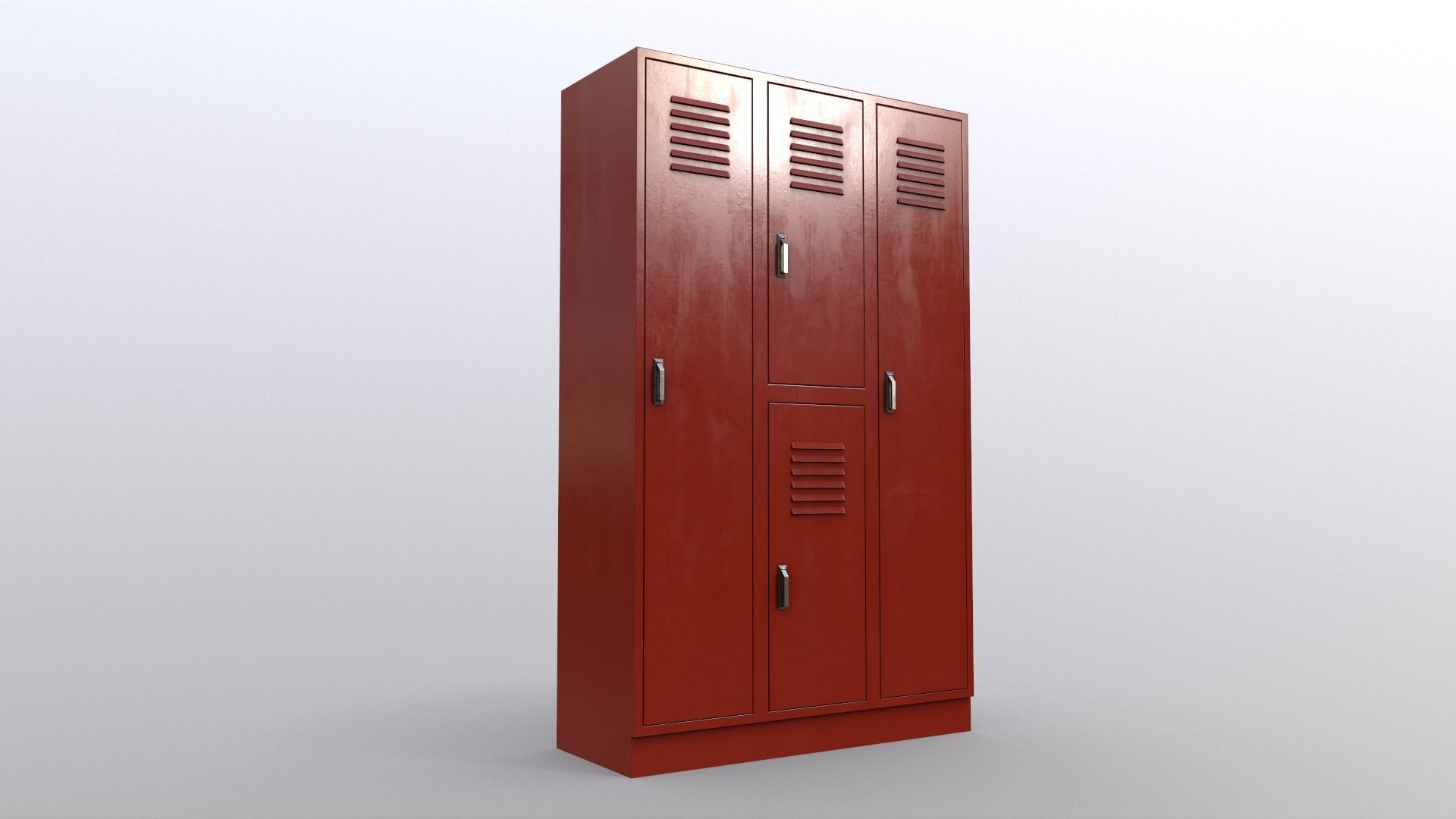 PBR School Gym Locker 05 - Multi color Pack 3D Model Collection_61