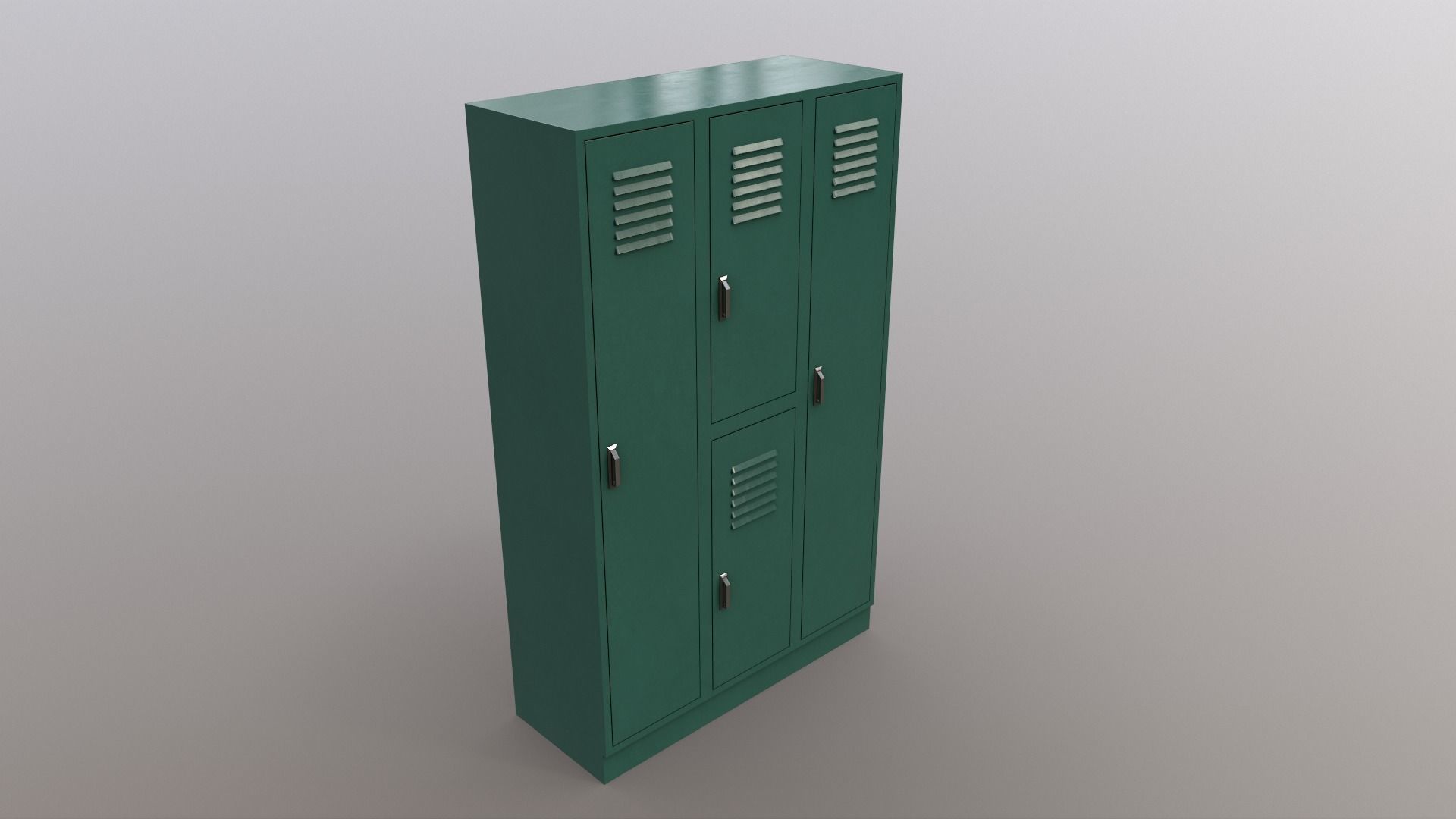 PBR School Gym Locker 05 - Multi color Pack 3D Model Collection_70