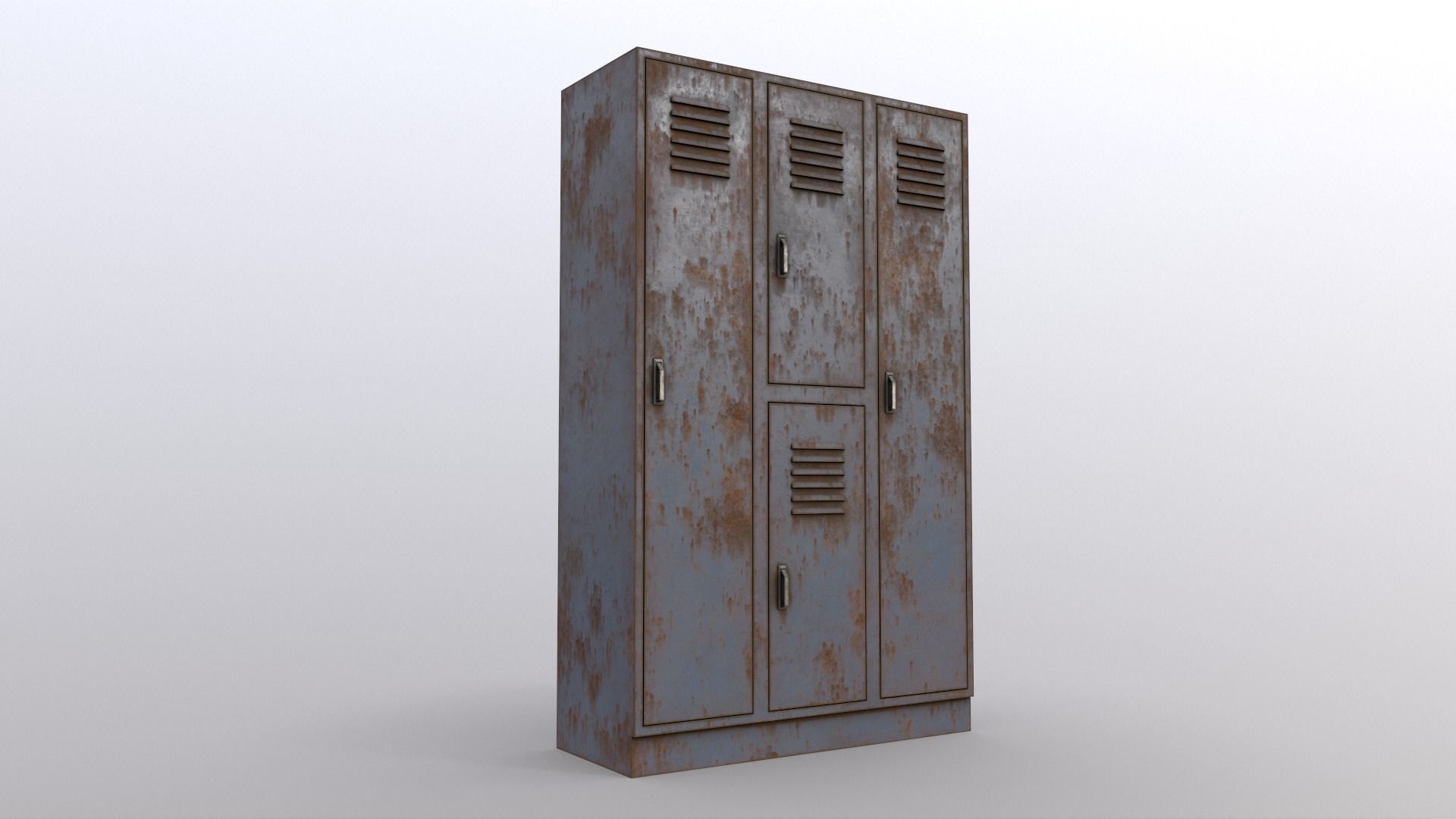 PBR School Gym Locker 05 - Multi color Pack 3D Model Collection_36