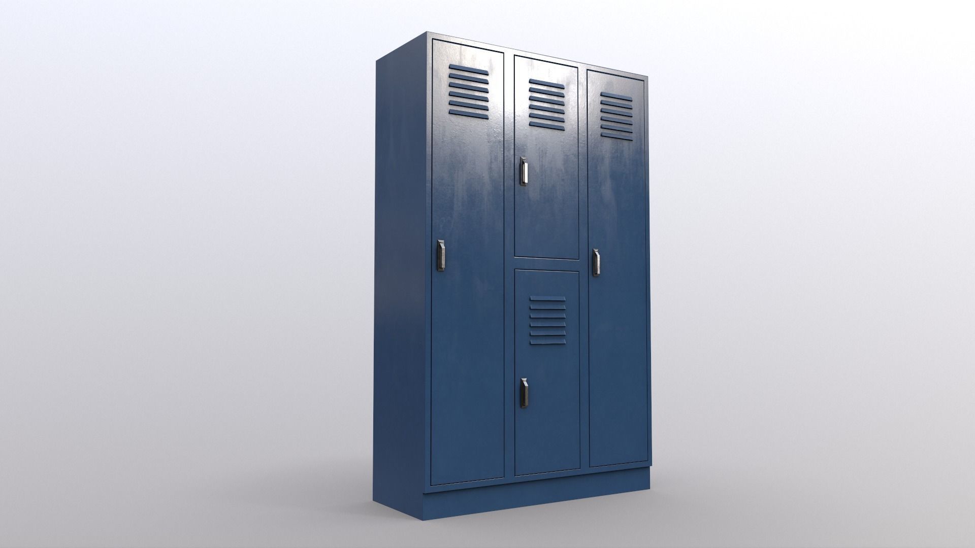 PBR School Gym Locker 05 - Multi color Pack 3D Model Collection_46