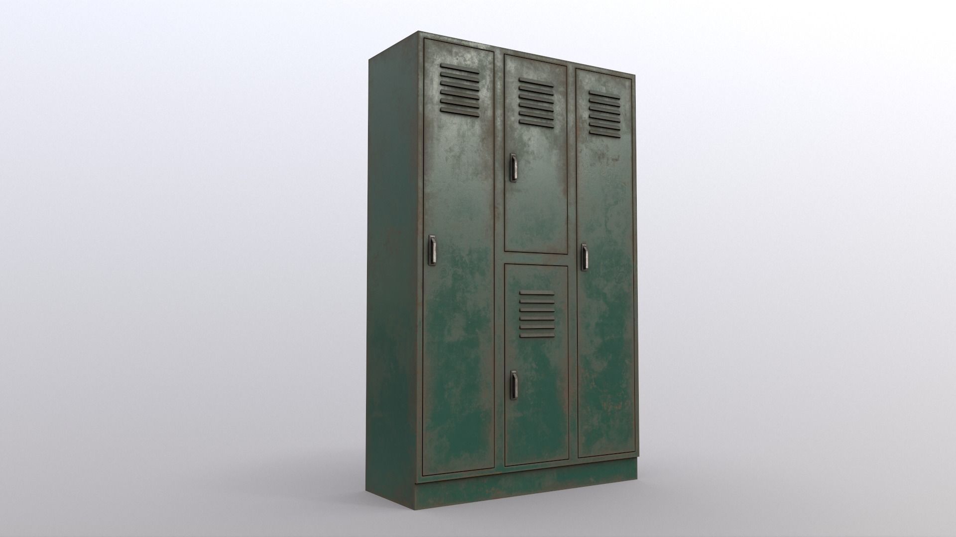 PBR School Gym Locker 05 - Multi color Pack 3D Model Collection_50