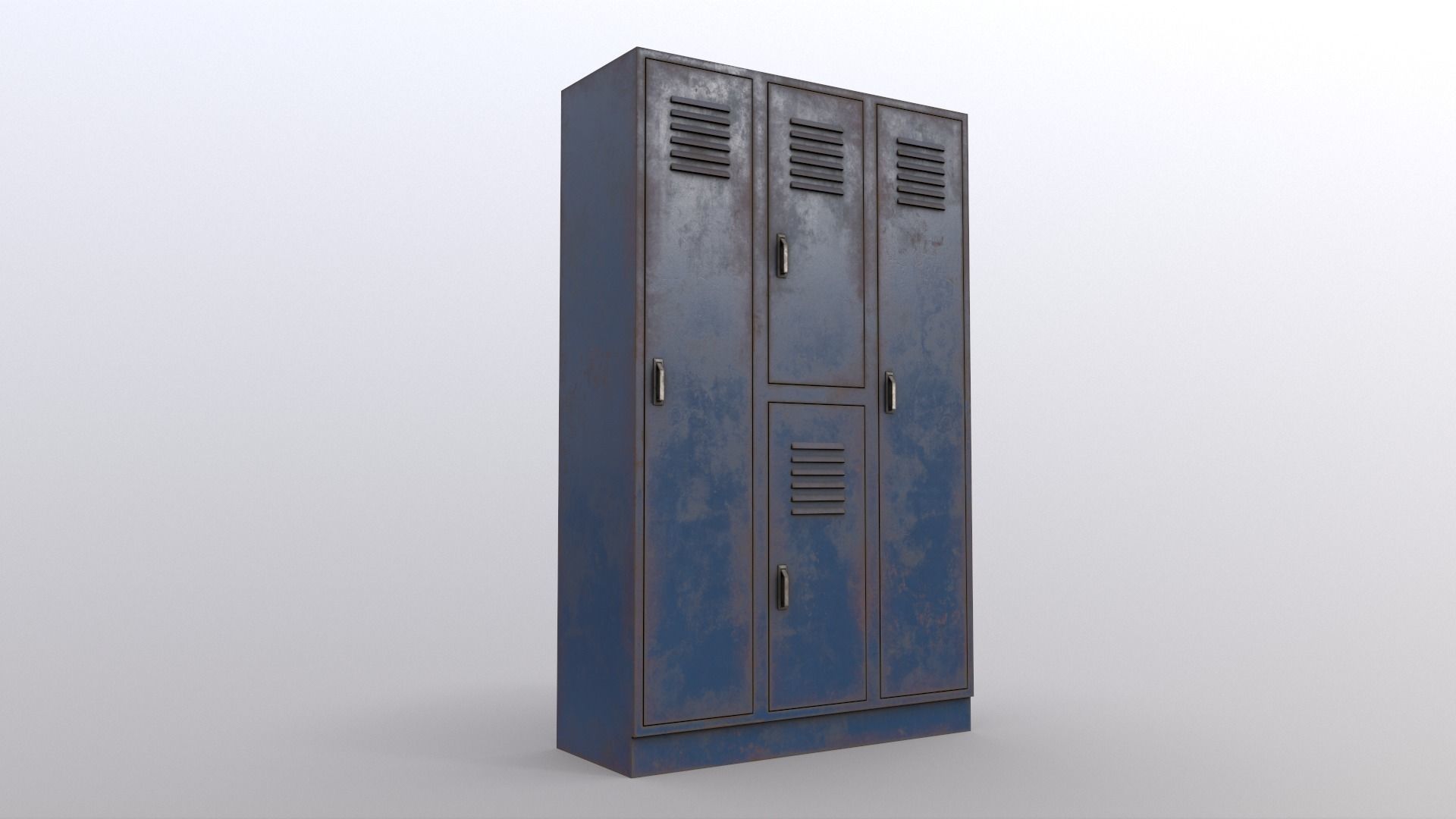 PBR School Gym Locker 05 - Multi color Pack 3D Model Collection_47