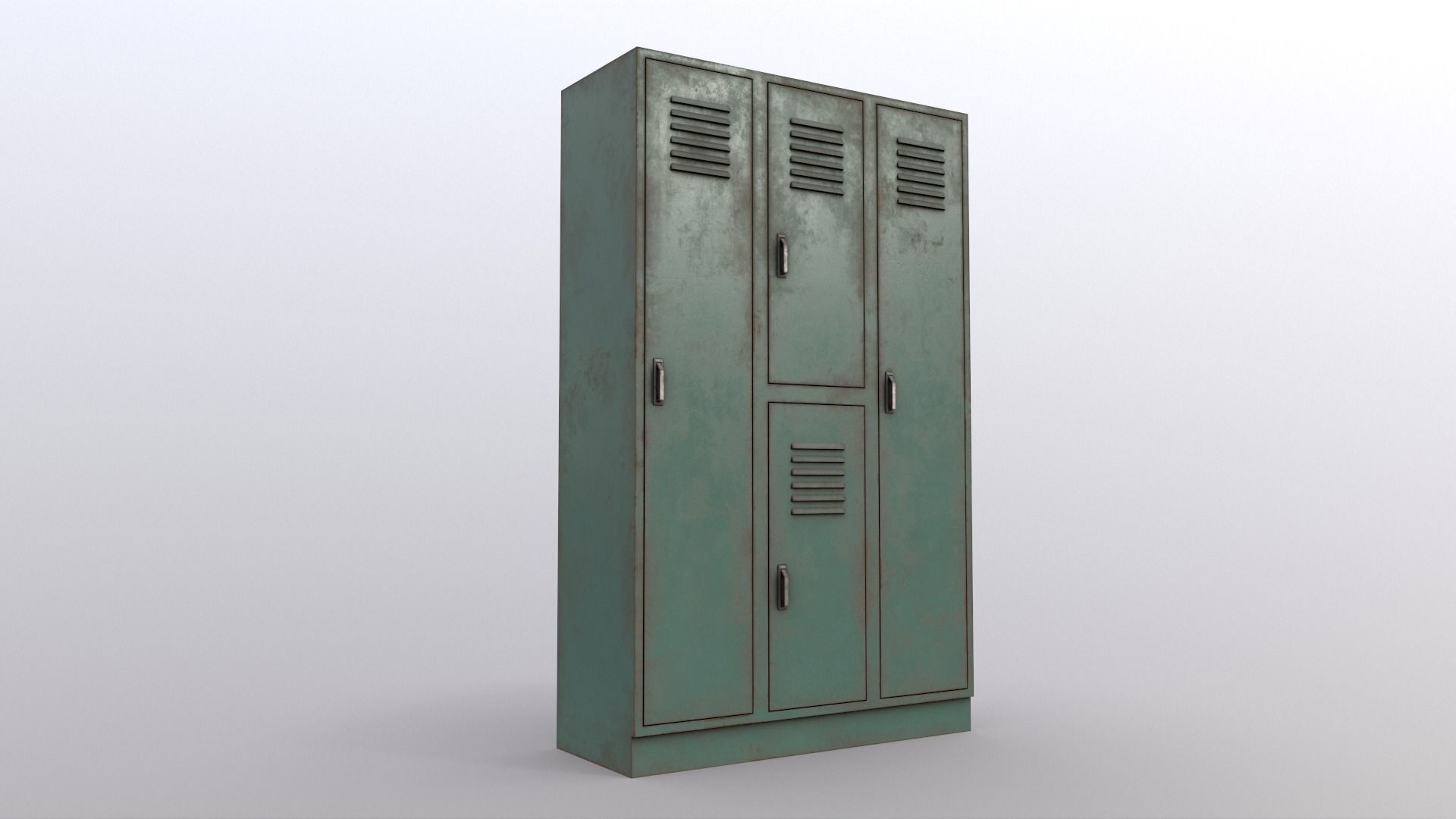 PBR School Gym Locker 05 - Multi color Pack 3D Model Collection_41