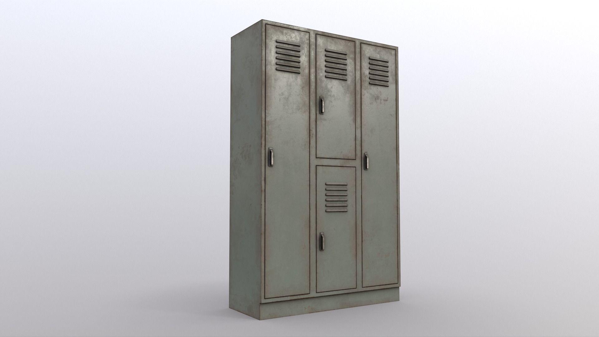 PBR School Gym Locker 05 - Multi color Pack 3D Model Collection_44
