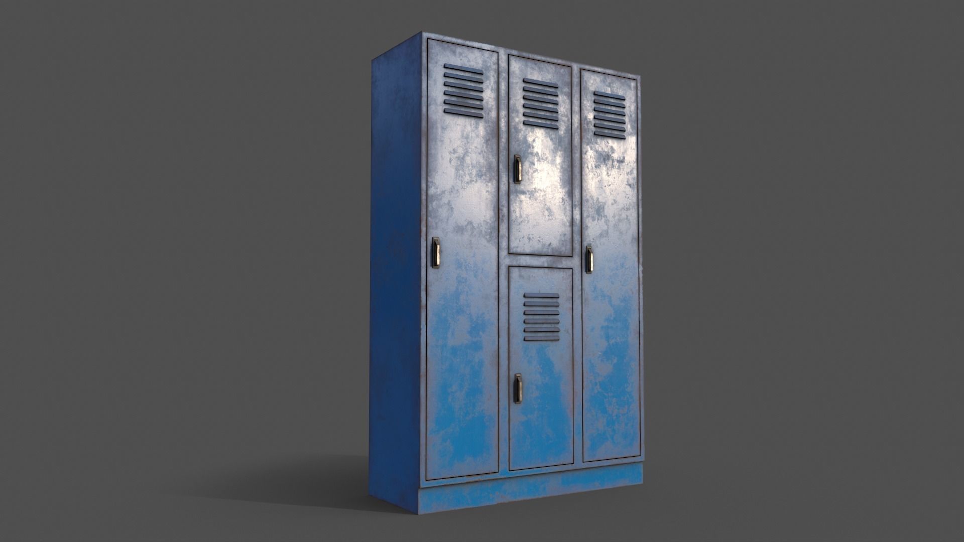 PBR School Gym Locker 05 - Multi color Pack 3D Model Collection_23