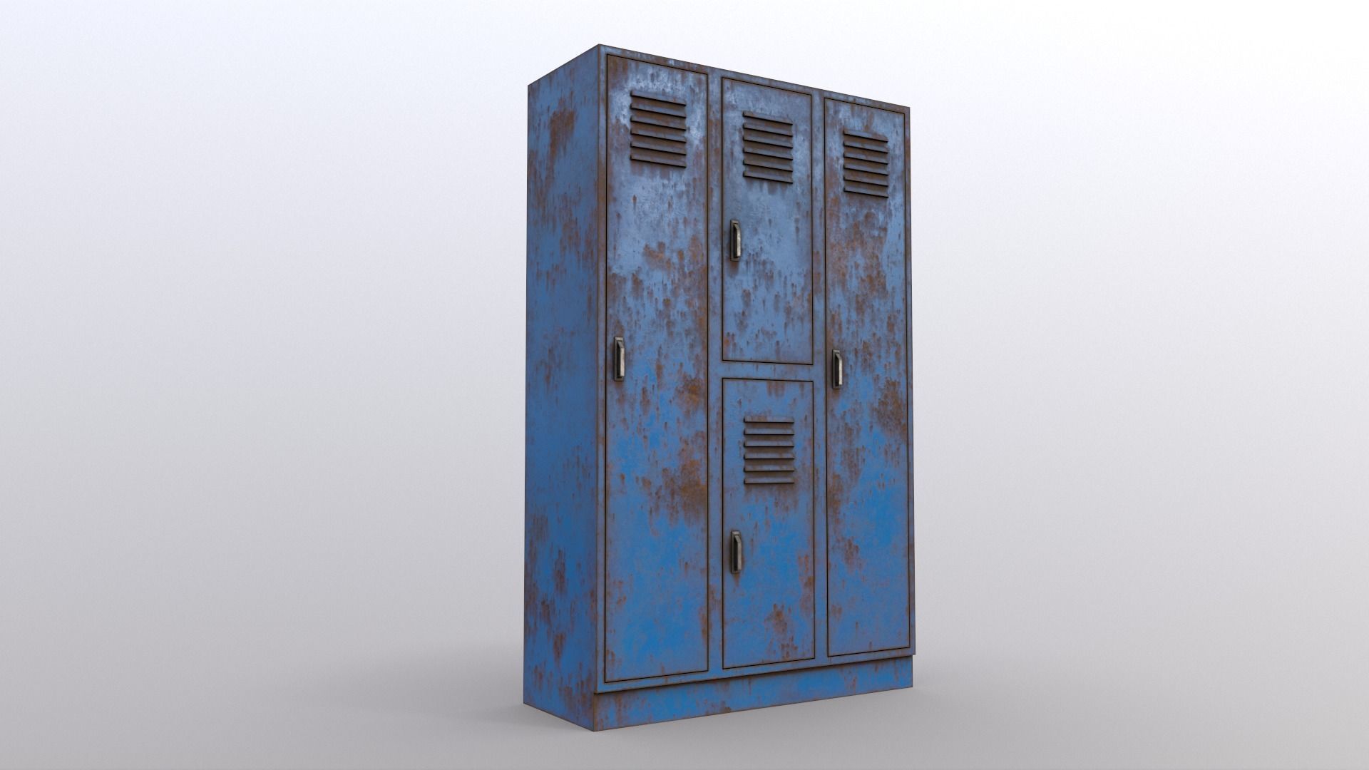 PBR School Gym Locker 05 - Multi color Pack 3D Model Collection_66