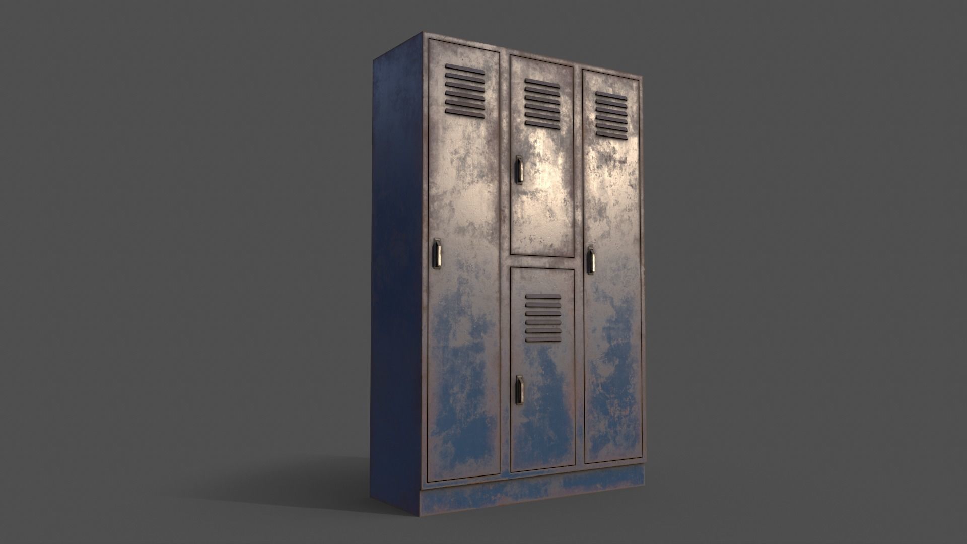PBR School Gym Locker 05 - Multi color Pack 3D Model Collection_26