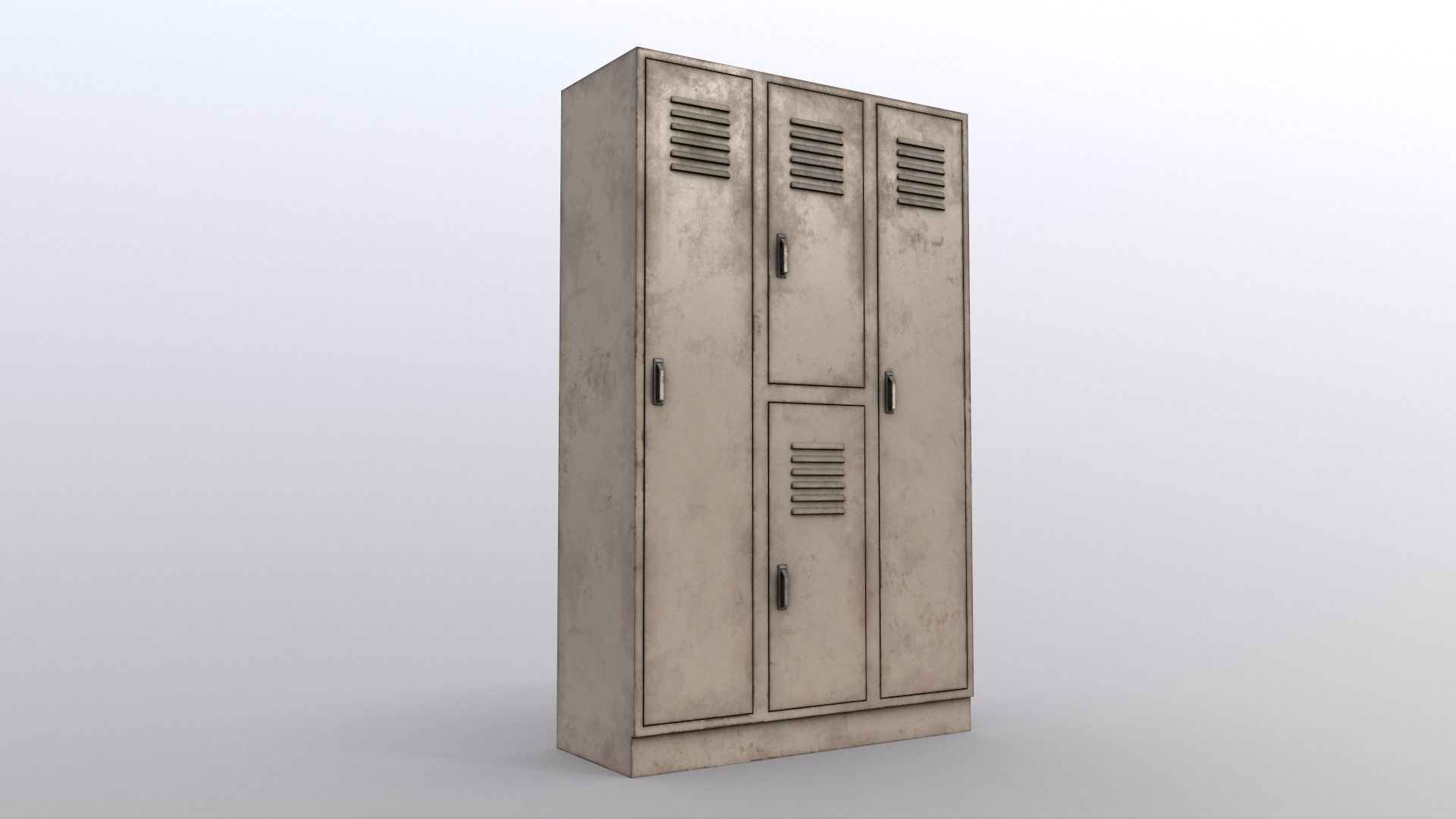 PBR School Gym Locker 05 - Multi color Pack 3D Model Collection_53