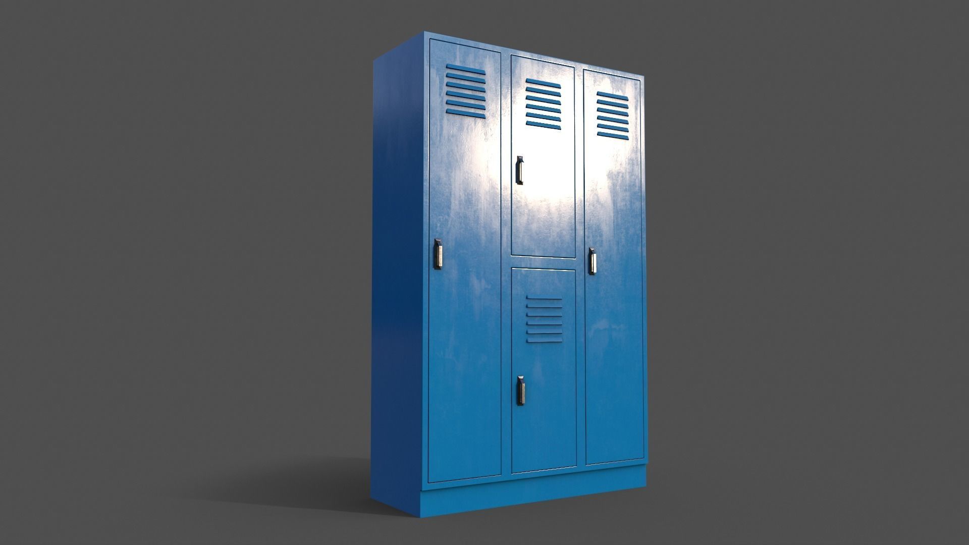 PBR School Gym Locker 05 - Multi color Pack 3D Model Collection_22