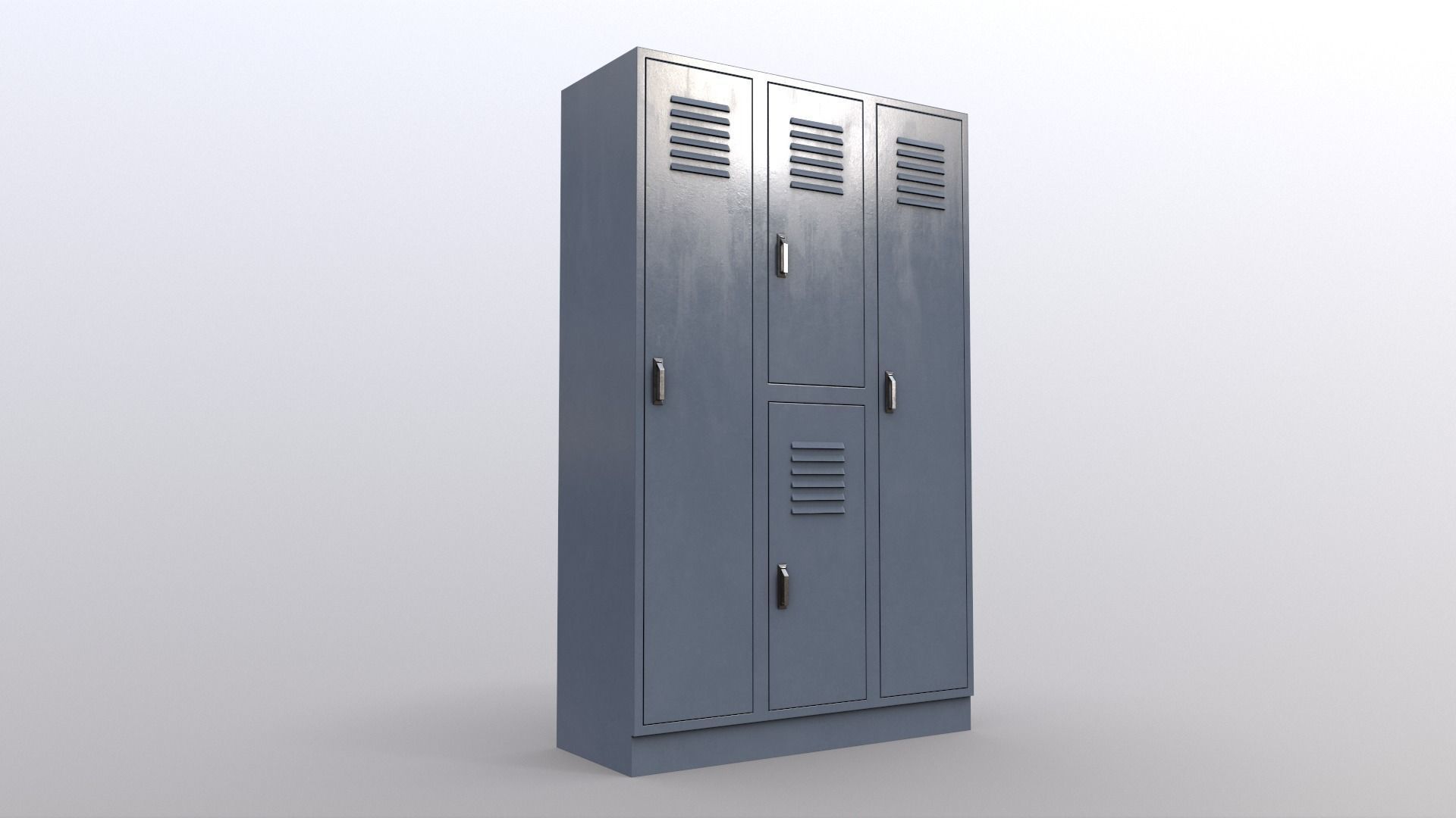 PBR School Gym Locker 05 - Multi color Pack 3D Model Collection_34