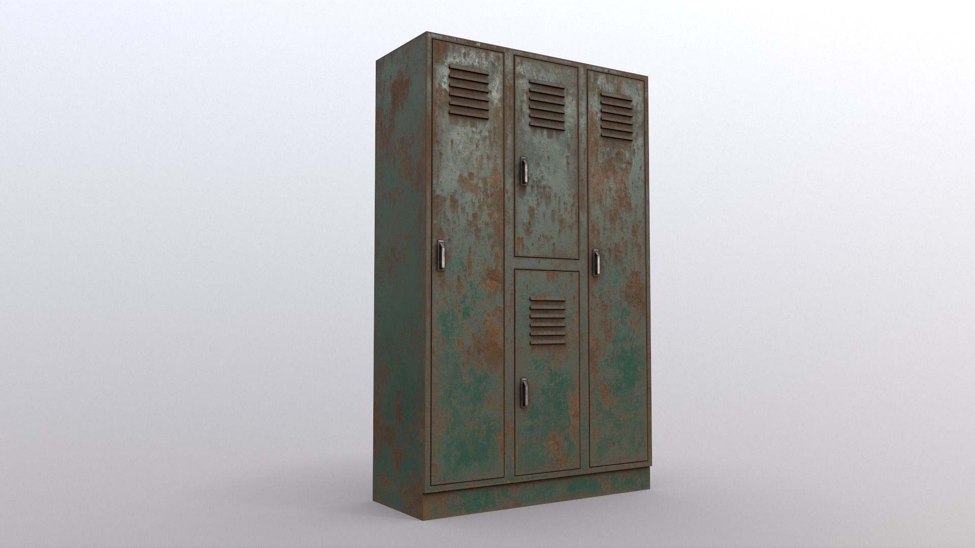 PBR School Gym Locker 05 - Multi color Pack 3D Model Collection_51