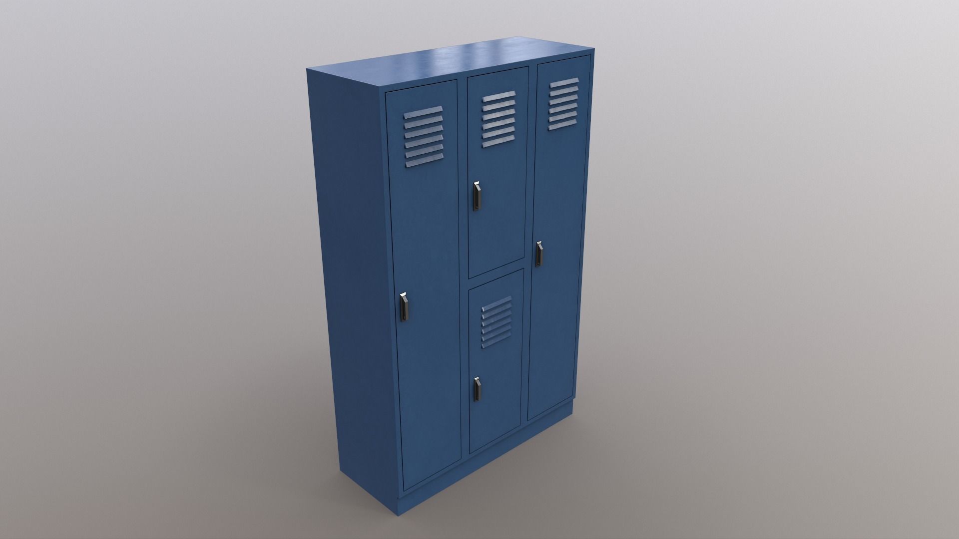 PBR School Gym Locker 05 - Multi color Pack 3D Model Collection_76