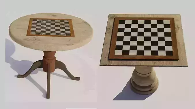Chess table 3D models 3D Model Collection