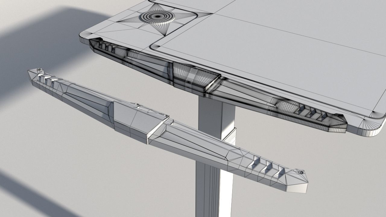 Asset Unreal Engine 5 Computer Table 3D model_8