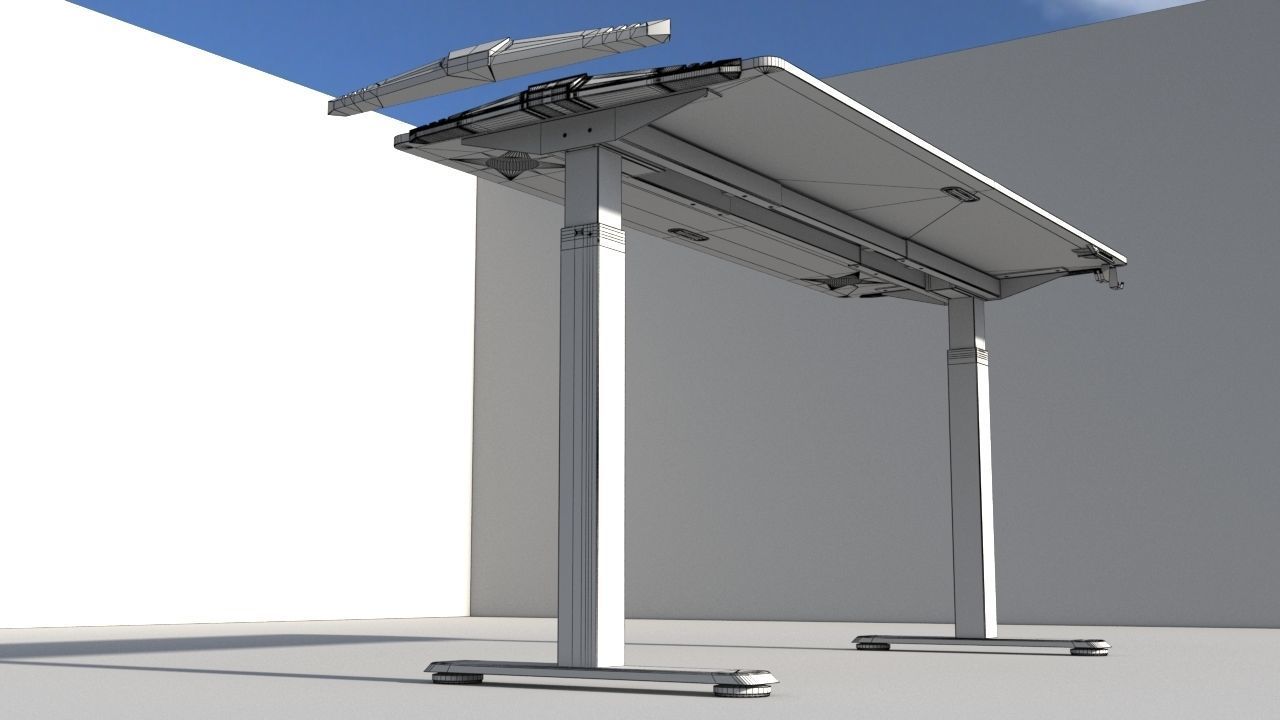 Asset Unreal Engine 5 Computer Table 3D model_10