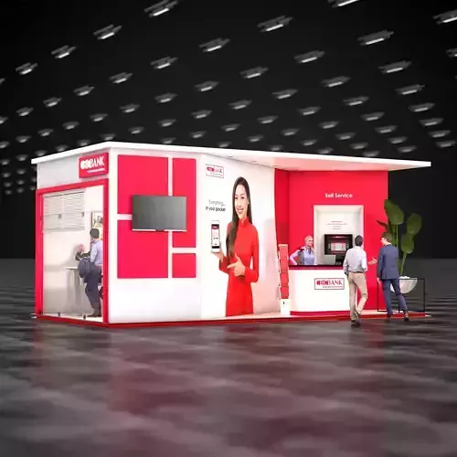Banking exhibition stand design 