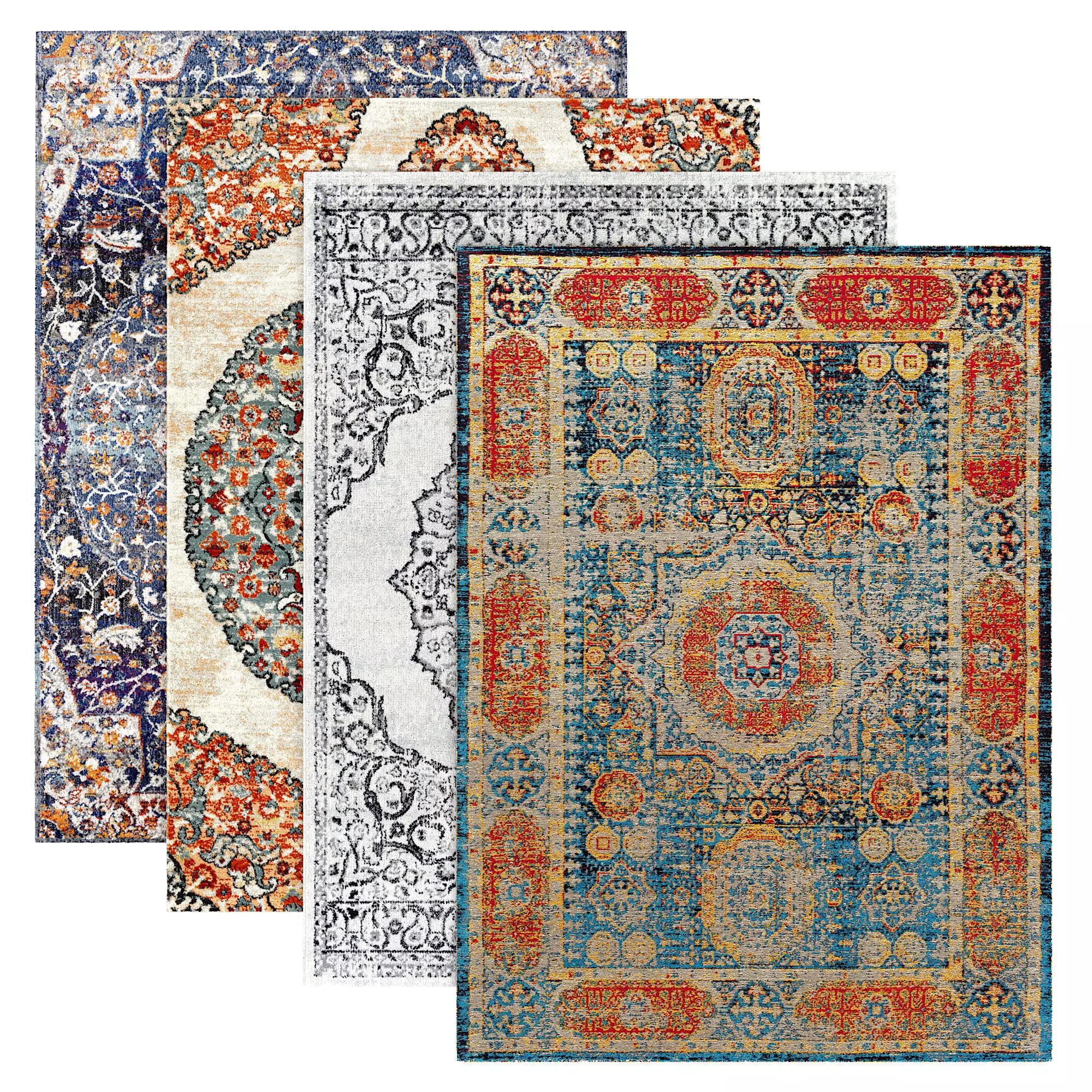 Classic rug 3D model_0