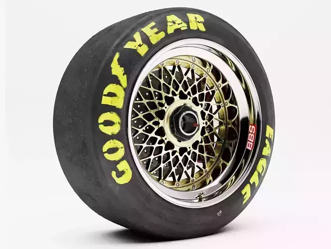 BBS E55 Goodyear Eagle V2 Combo  3D model