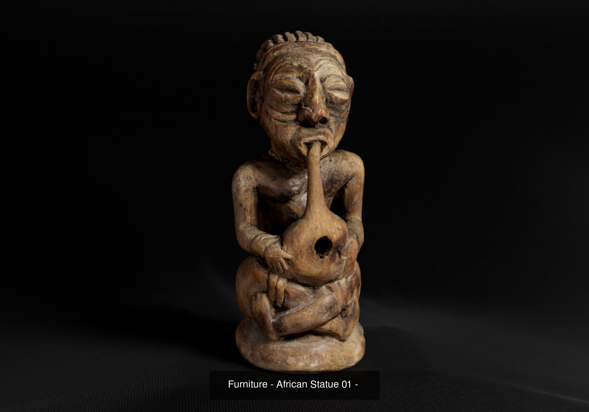 African Statues Pack 3D Model Collection_1