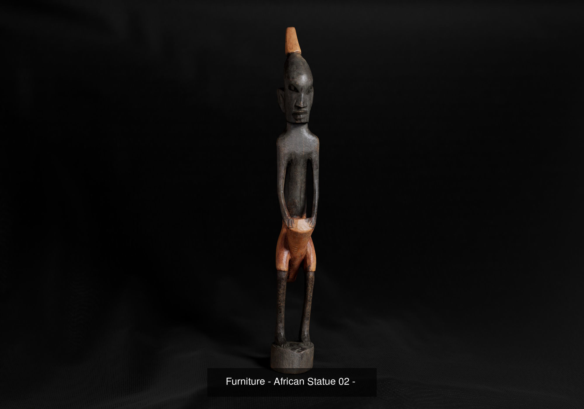 African Statues Pack 3D Model Collection_2