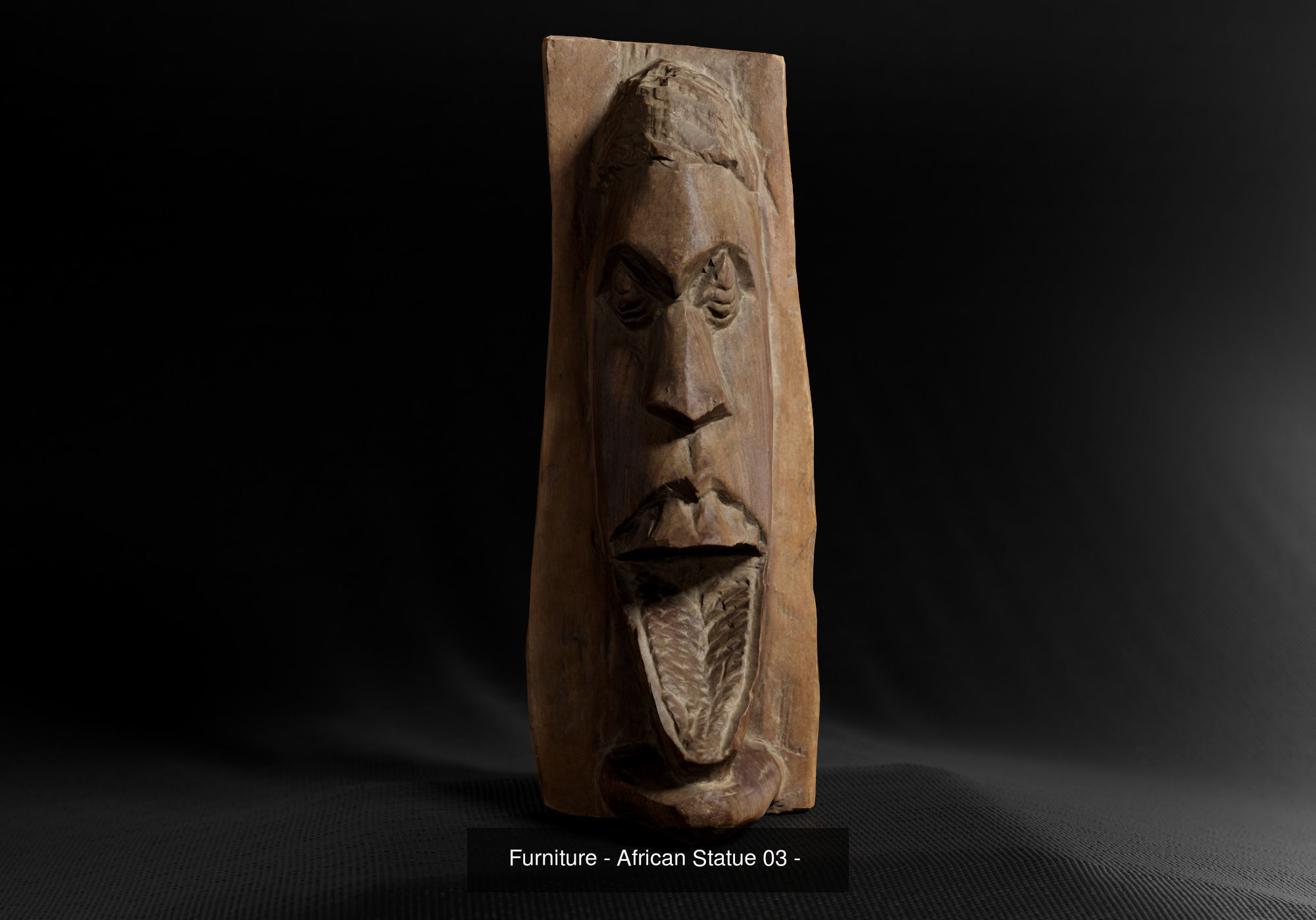 African Statues Pack 3D Model Collection_3