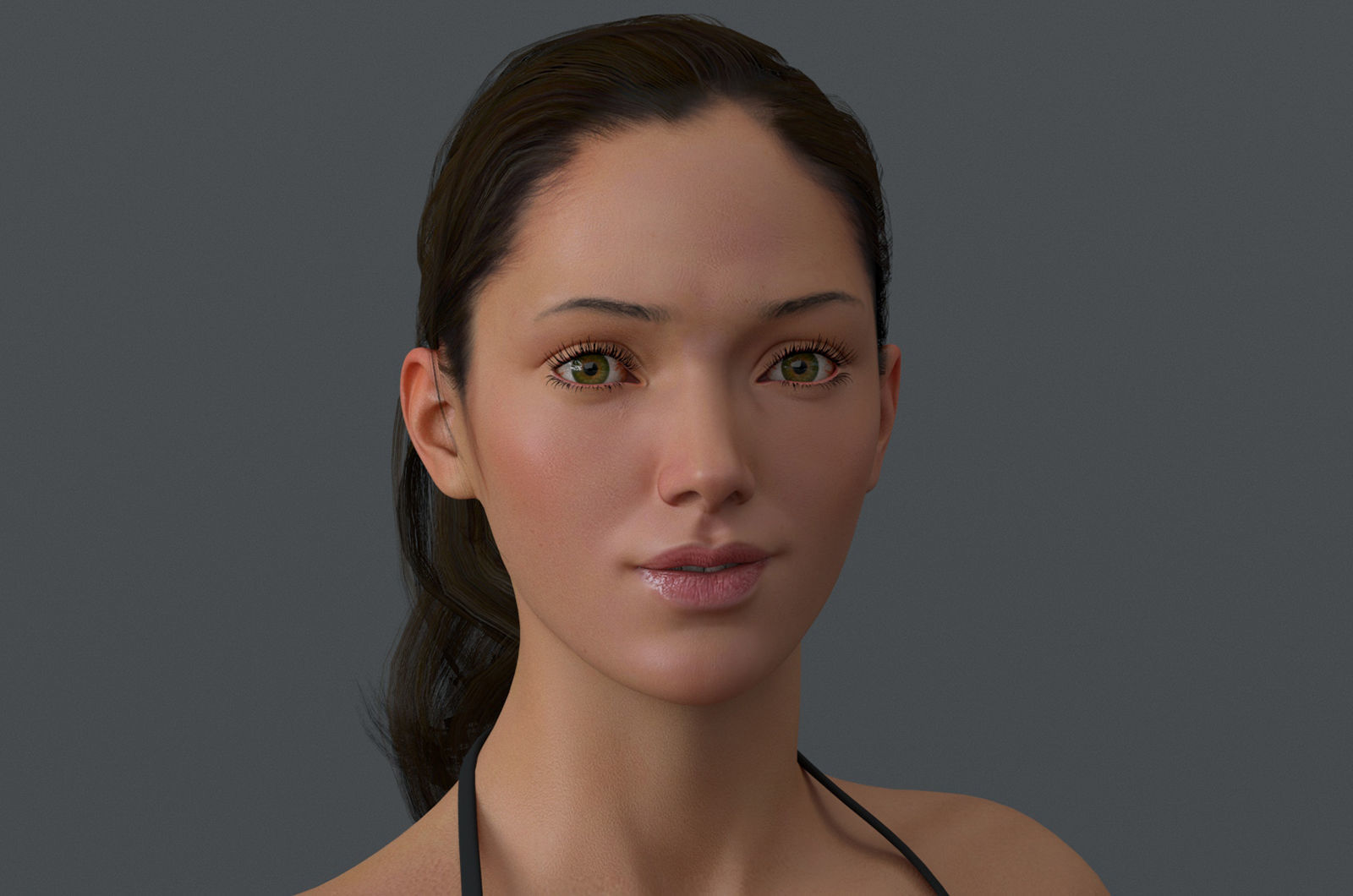 Female Full Body Rig Low-poly 3D model_7