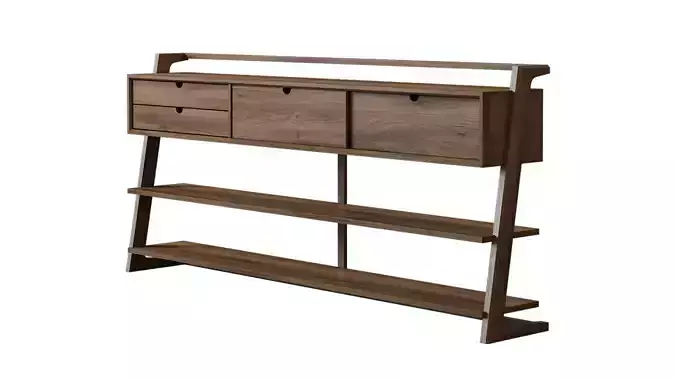 Modern Console Table TV Stand and Drawers