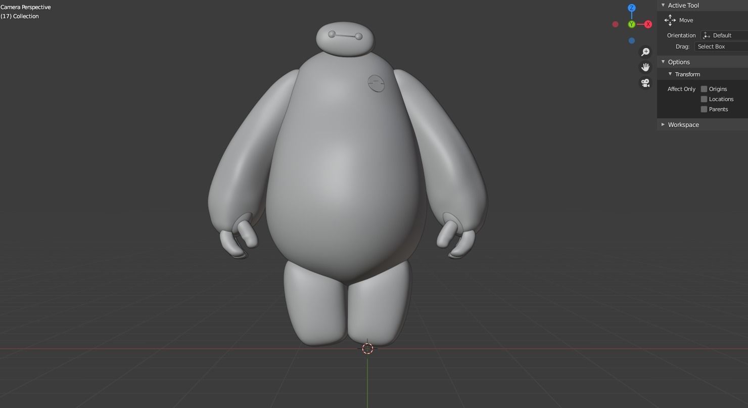 baymax big hero 3D model_1
