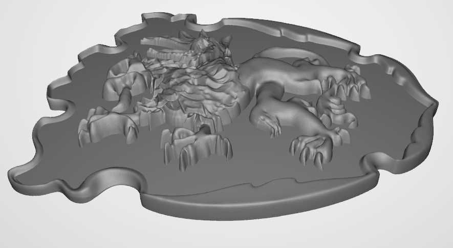 Coat of arms of the Pomeranian Poland 3D print model_2