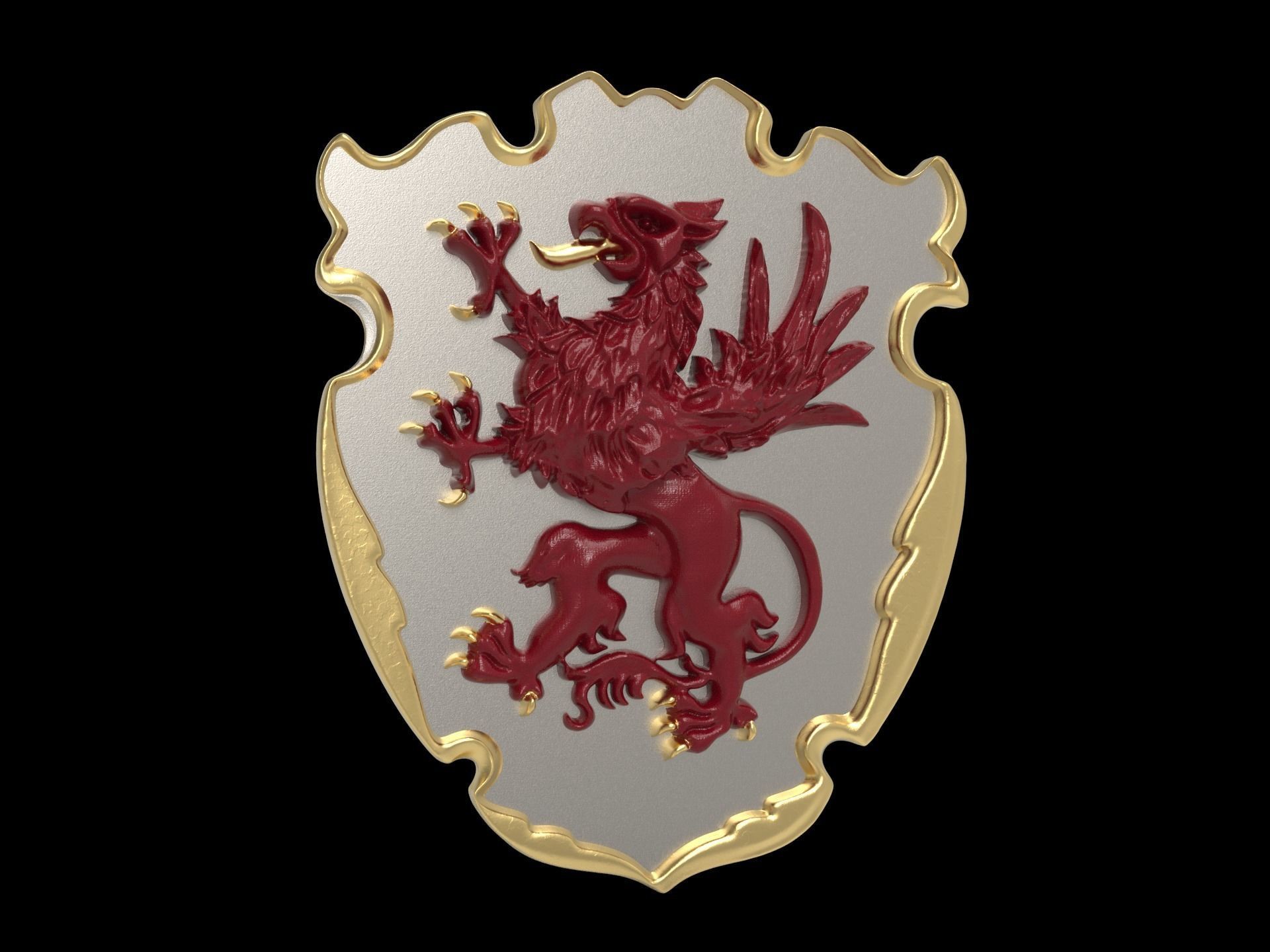 Coat of arms of the Pomeranian Poland 3D print model_0