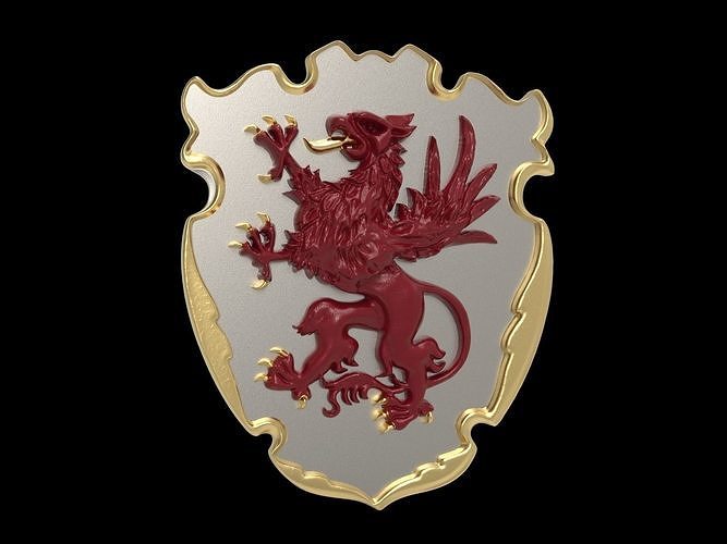 Coat of arms of the Pomeranian Poland 3D print model