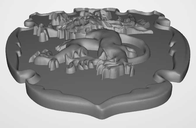 Coat of arms of the Pomeranian Poland 3D print model_1