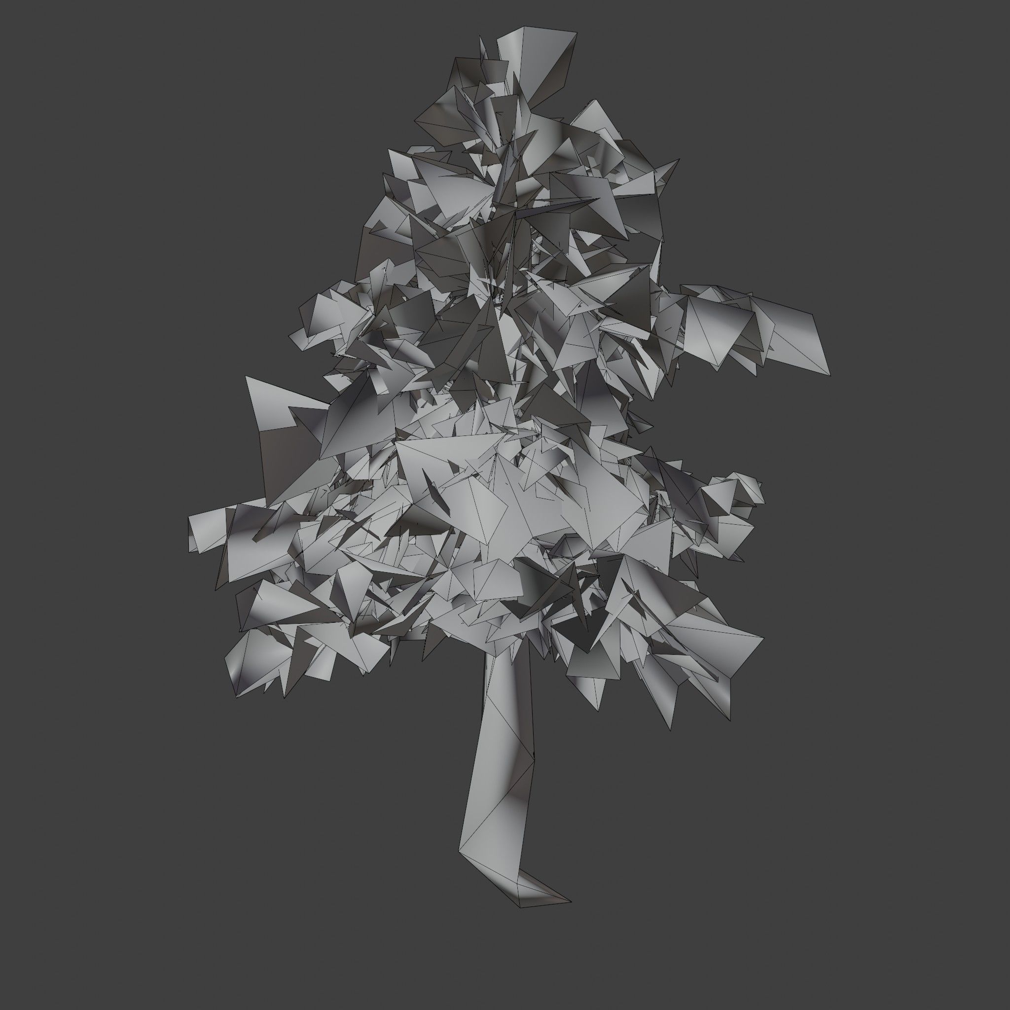 Pinyon Pine 2 Low-poly 3D model_10