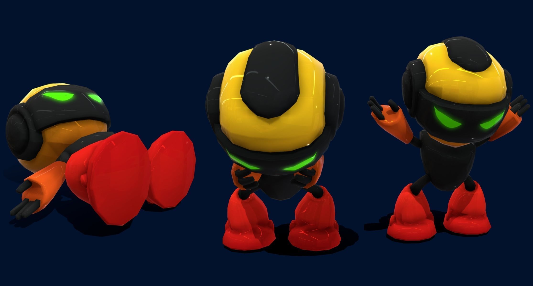 VIASS Robots Terrorist A Low-poly 3D model_5