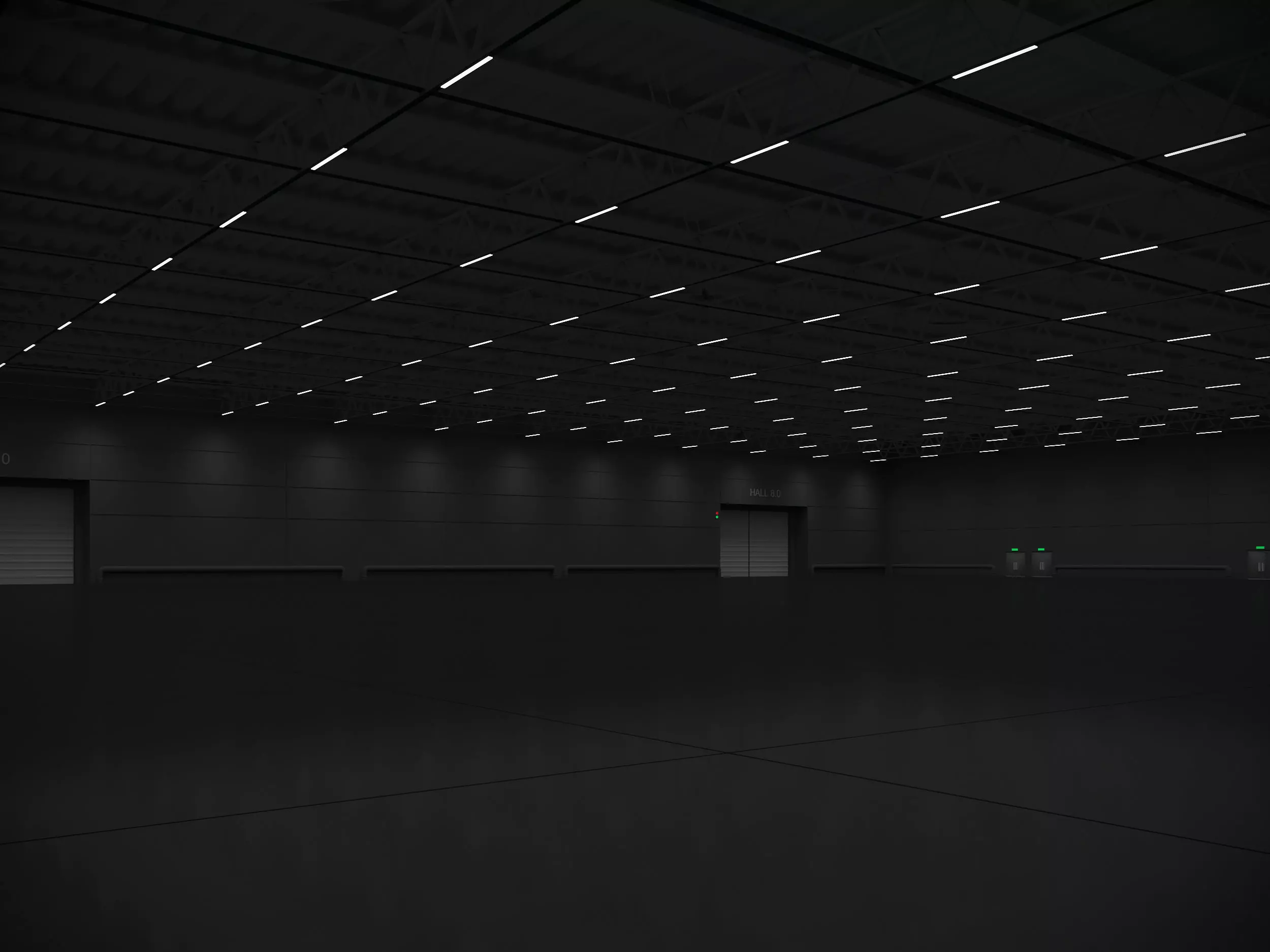 Exhibition Hall 3D model_0