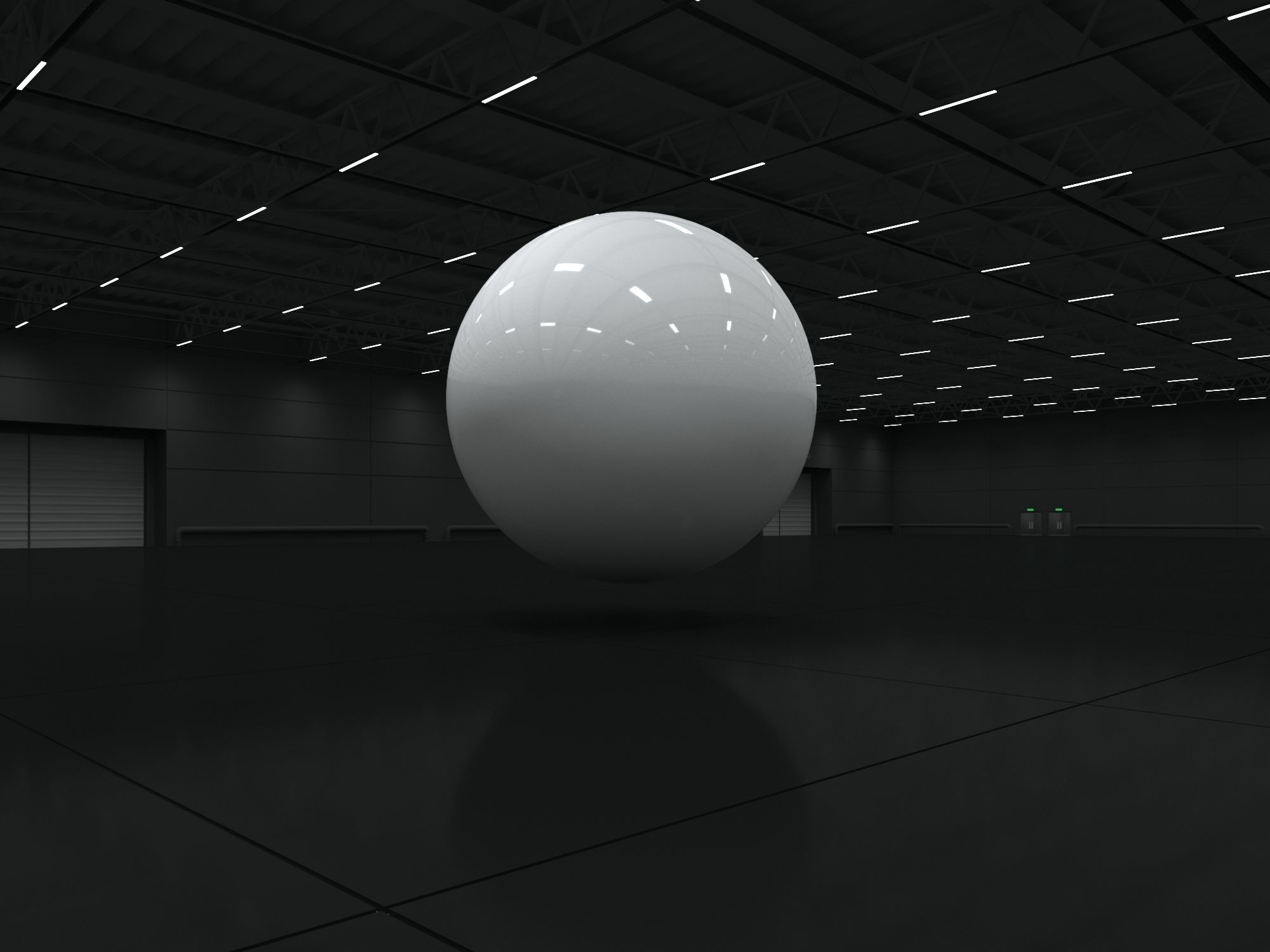 Exhibition Hall 3D model_3