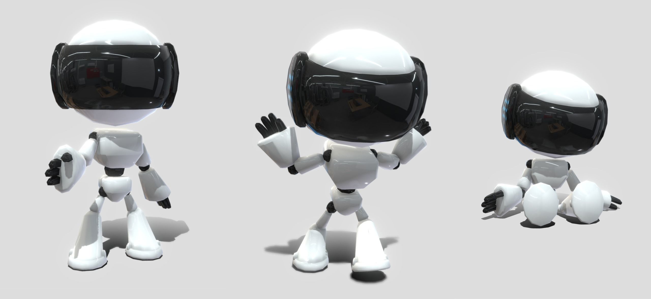VIASS Robots Terrorist B Low-poly 3D model_4