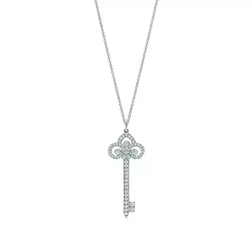 TK-002 key necklace with diamonds