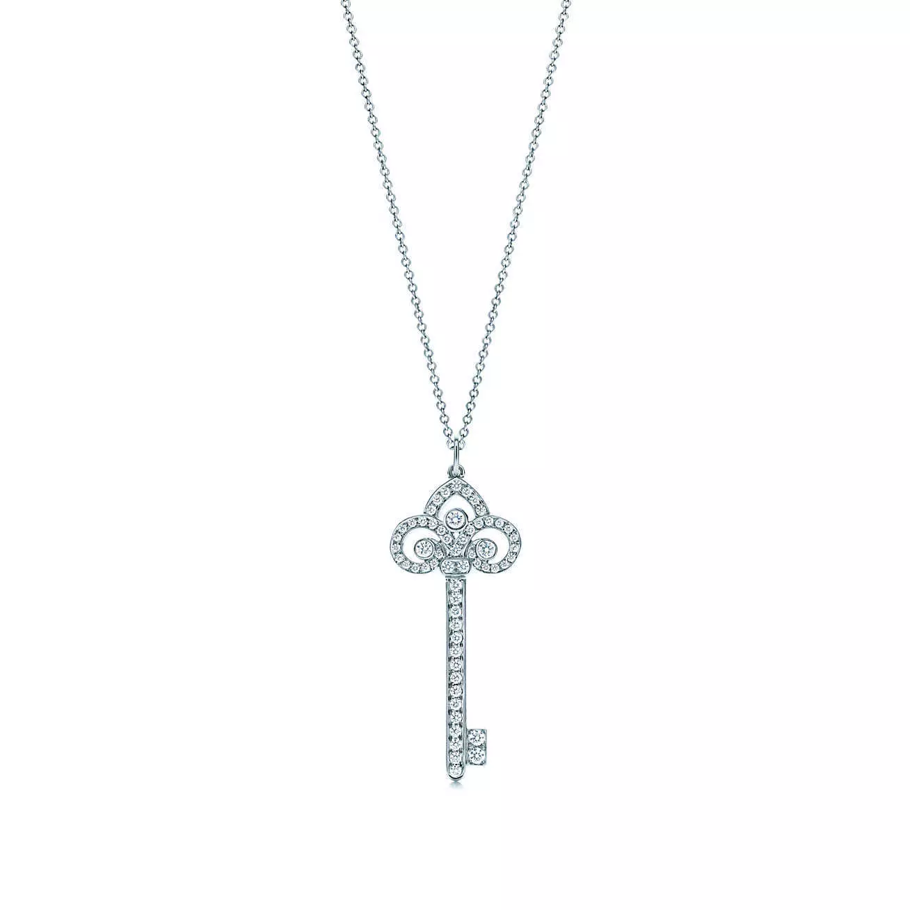 TK-002 key necklace with diamonds 3D print model_0
