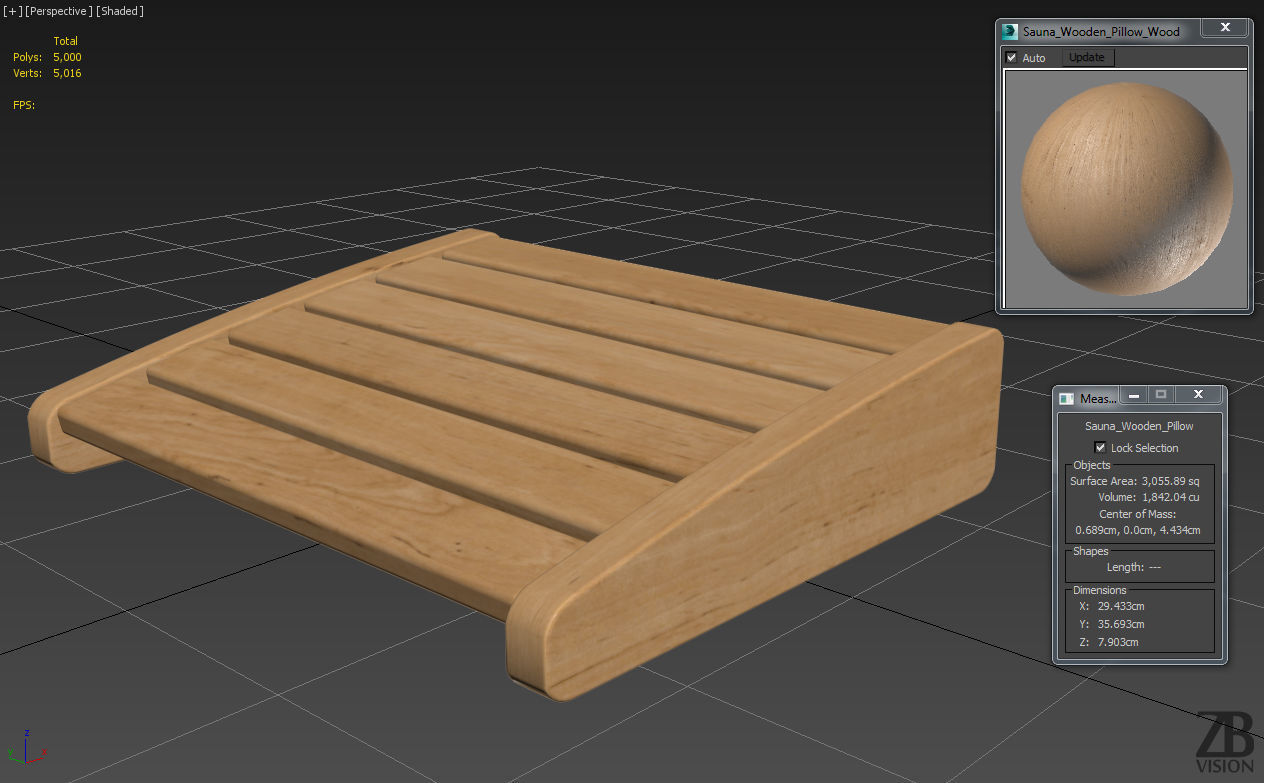 Sauna Pillow 3D model_4