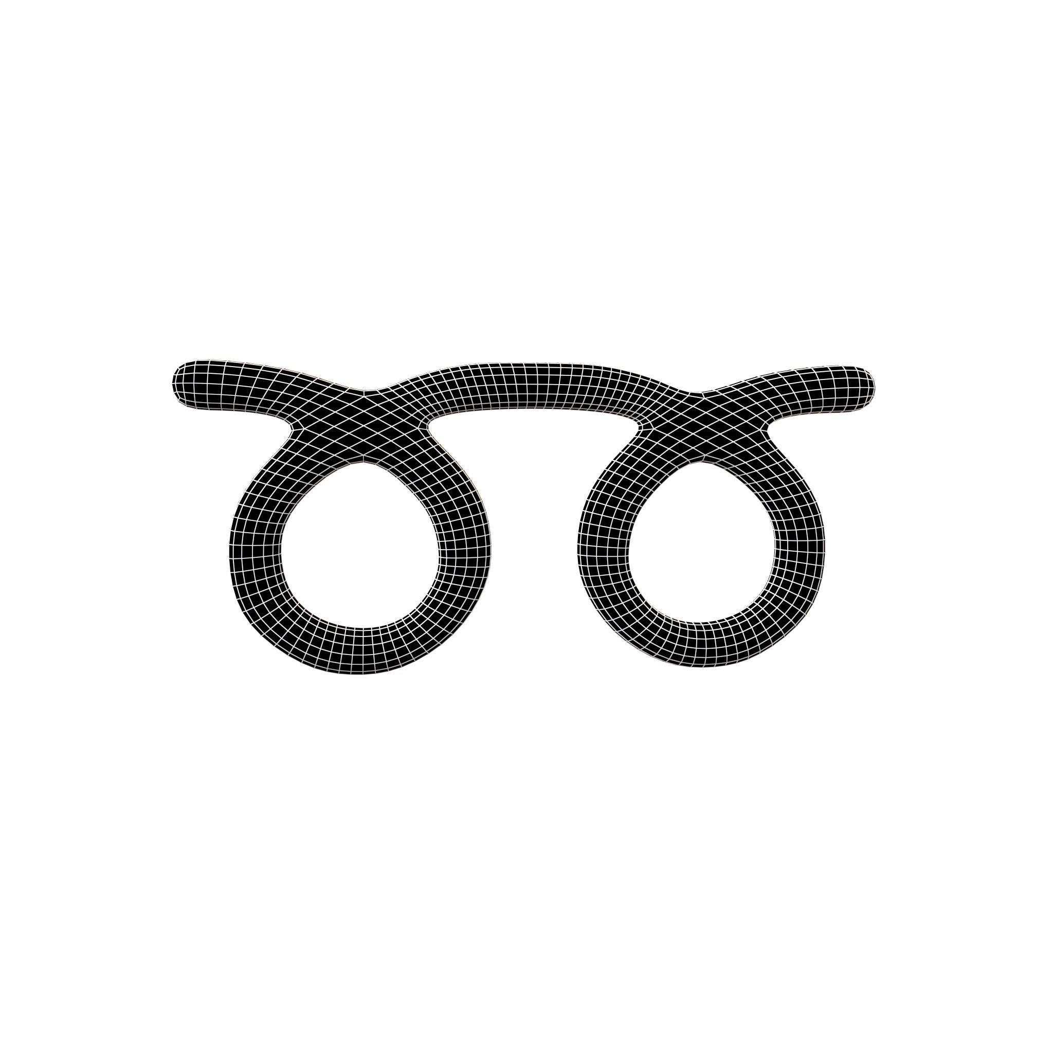 Double Curly Loop v1 002 Low-poly 3D model_6