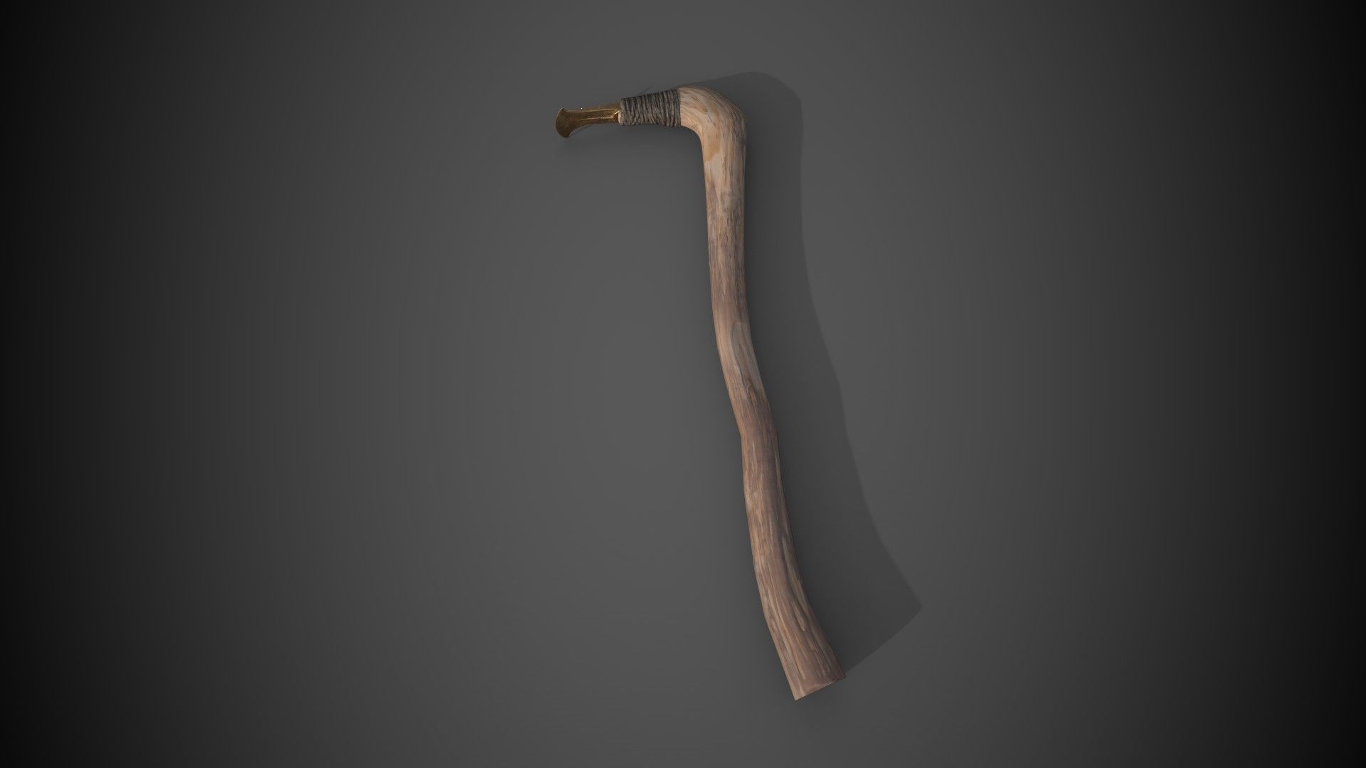 Bronze Age Adze Low-poly 3D model_4