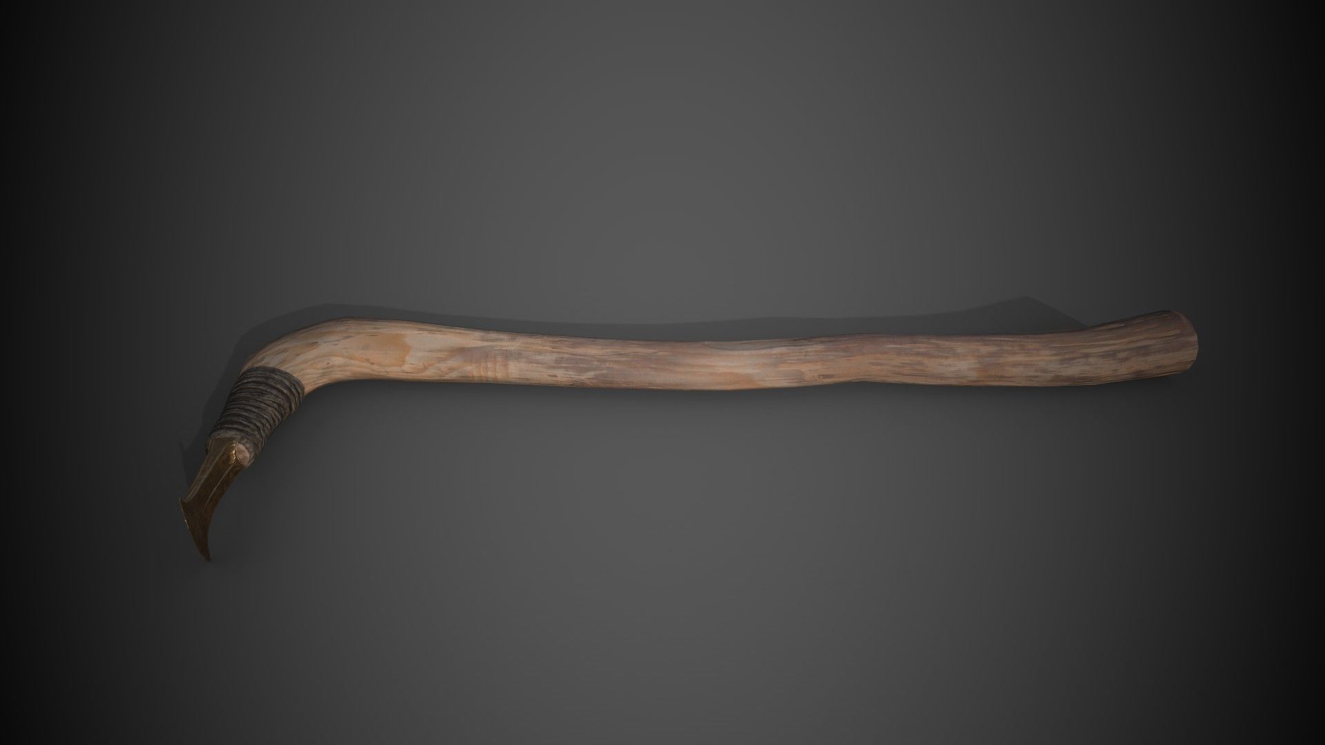 Bronze Age Adze Low-poly 3D model_2