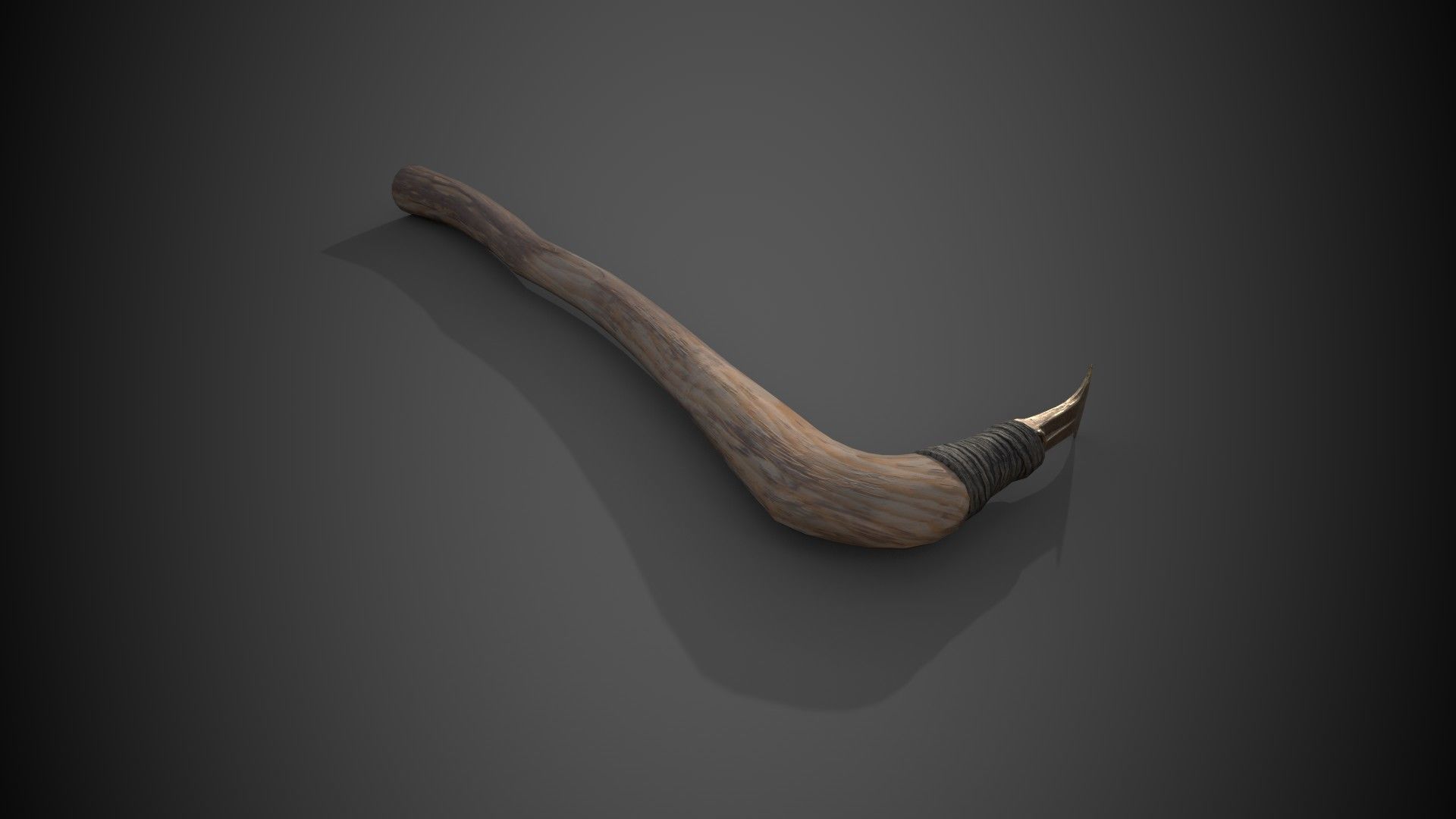 Bronze Age Adze Low-poly 3D model_6