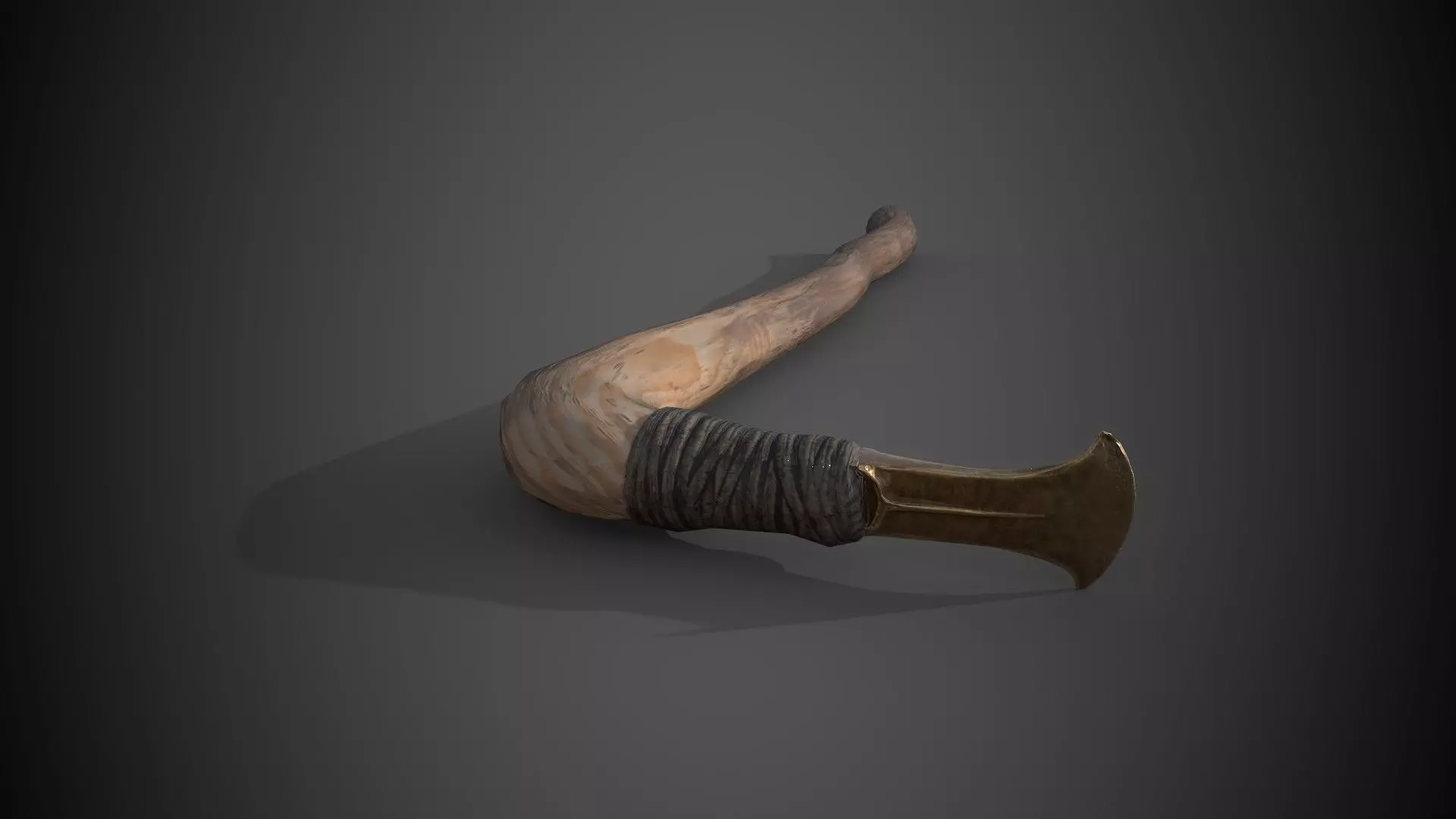 Bronze Age Adze Low-poly 3D model_0