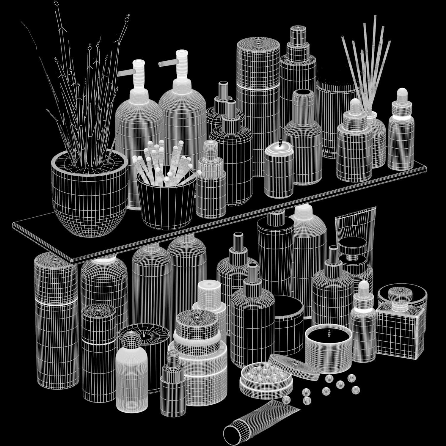 bathroom accessories 10 3D model_5