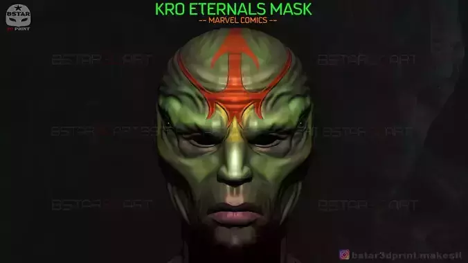 KRO Eternals Mask - Villain Deviants Helmet - Marvel comics